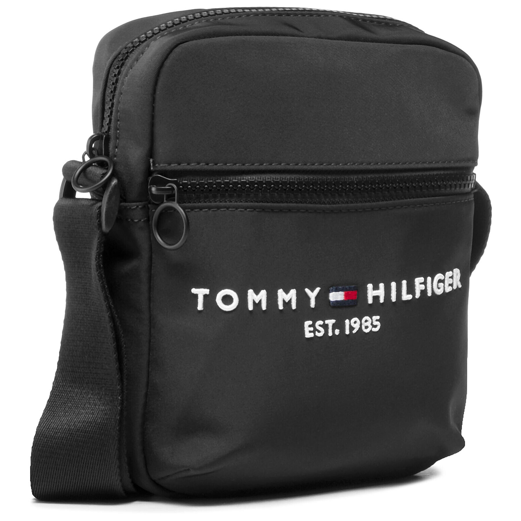 Tommy Hilfiger Válltáska Th Established Mini Reporter AM0AM07229 Fekete - Pepit.hu