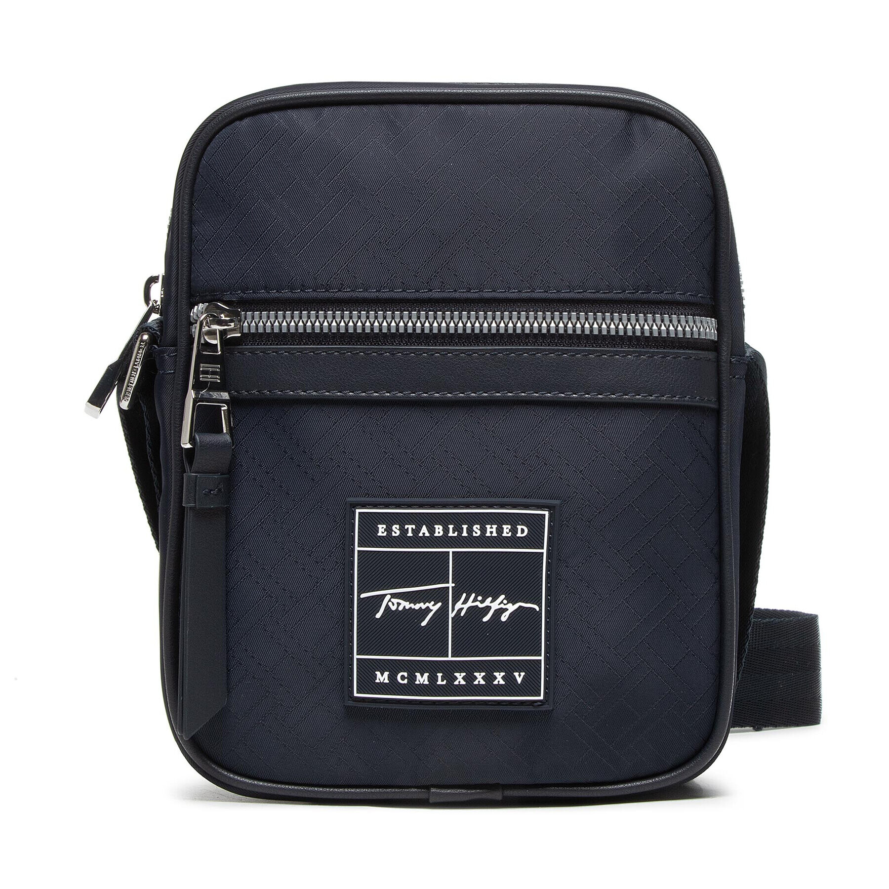 Tommy Hilfiger Válltáska Th Singnature Mini Reporter AM0AM08449 Sötétkék - Pepit.hu