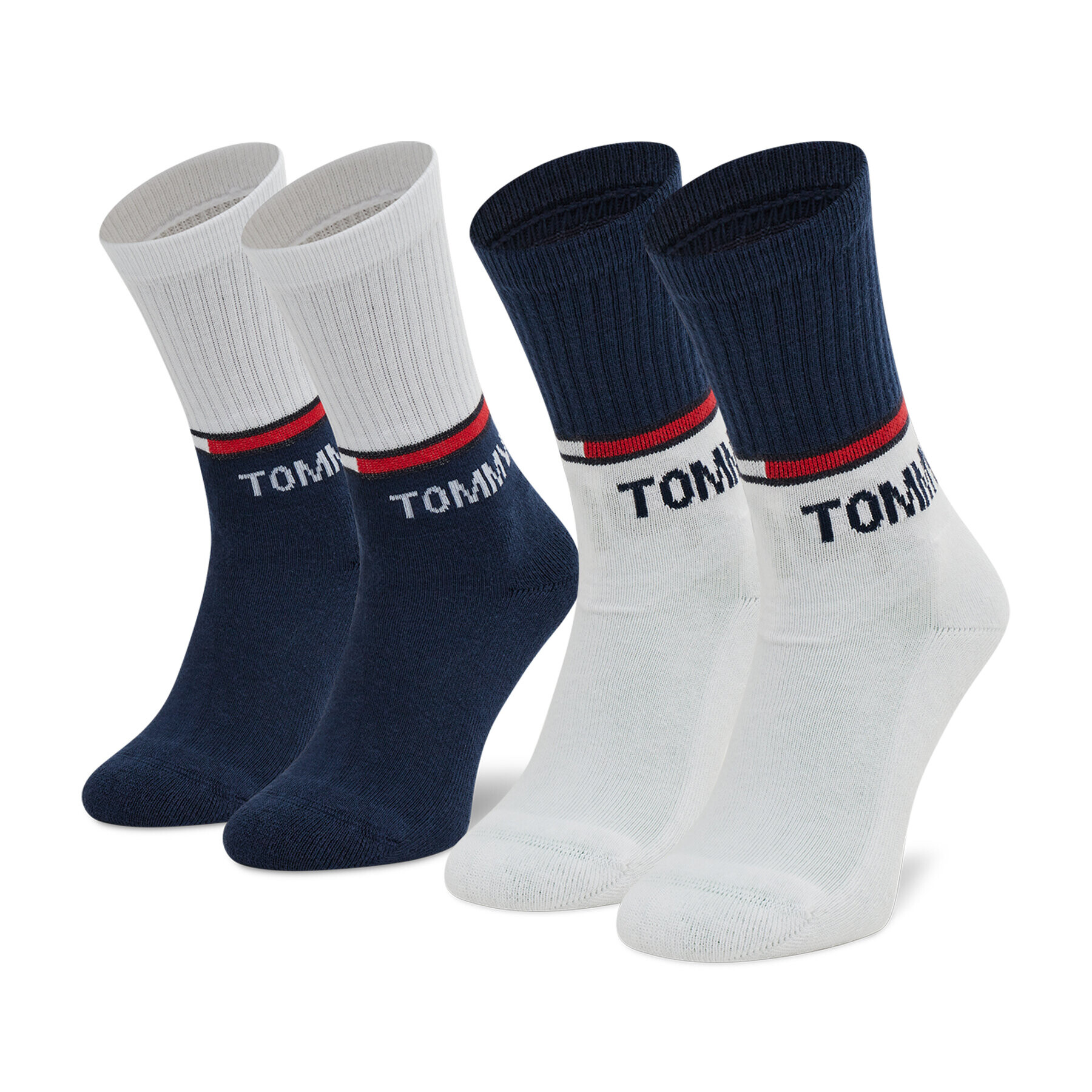 Tommy Jeans 2 pár hosszú szárú gyerek zokni 701210515 Fehér - Pepit.hu