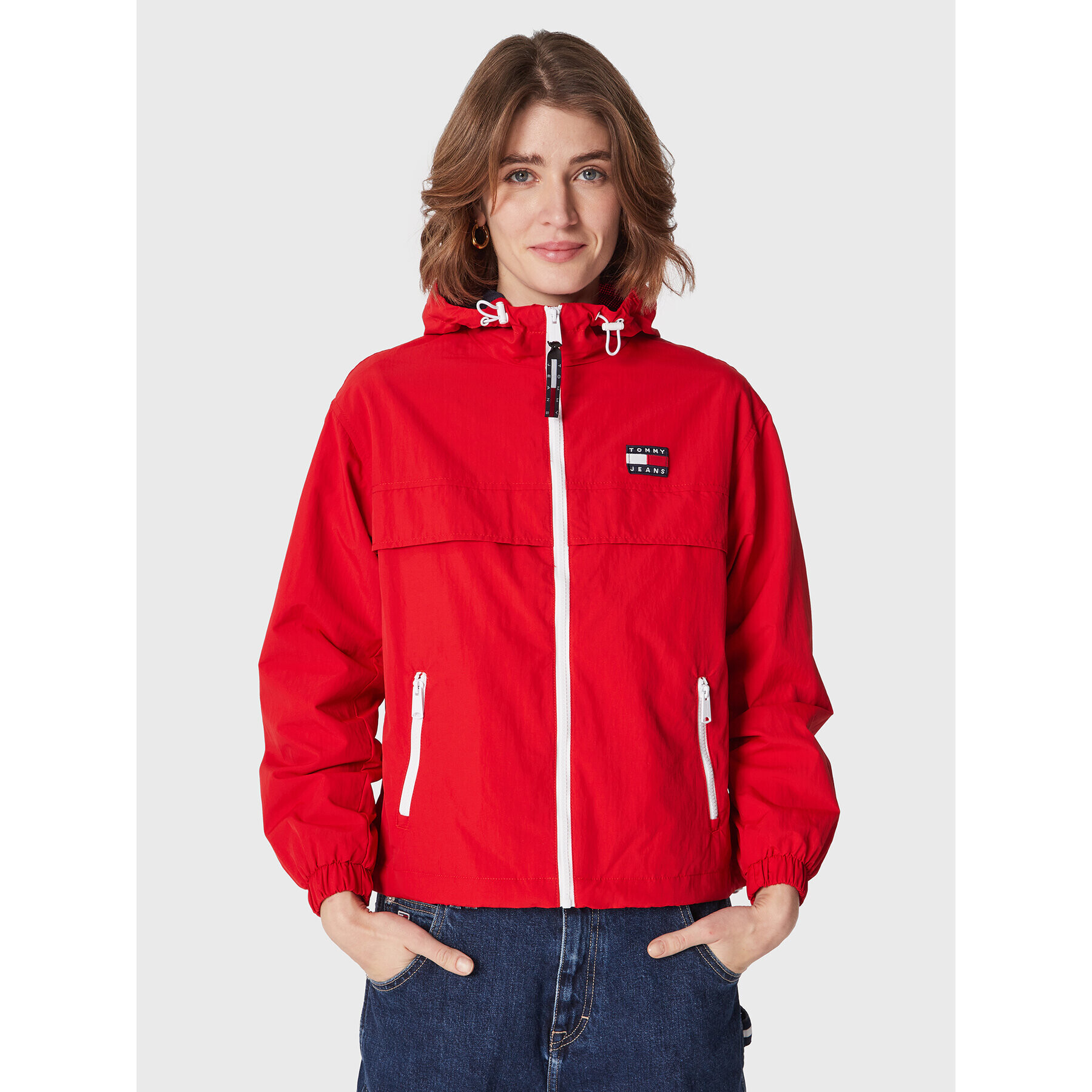 Tommy Jeans Átmeneti kabát Chicago DW0DW12613 Piros Regular Fit - Pepit.hu