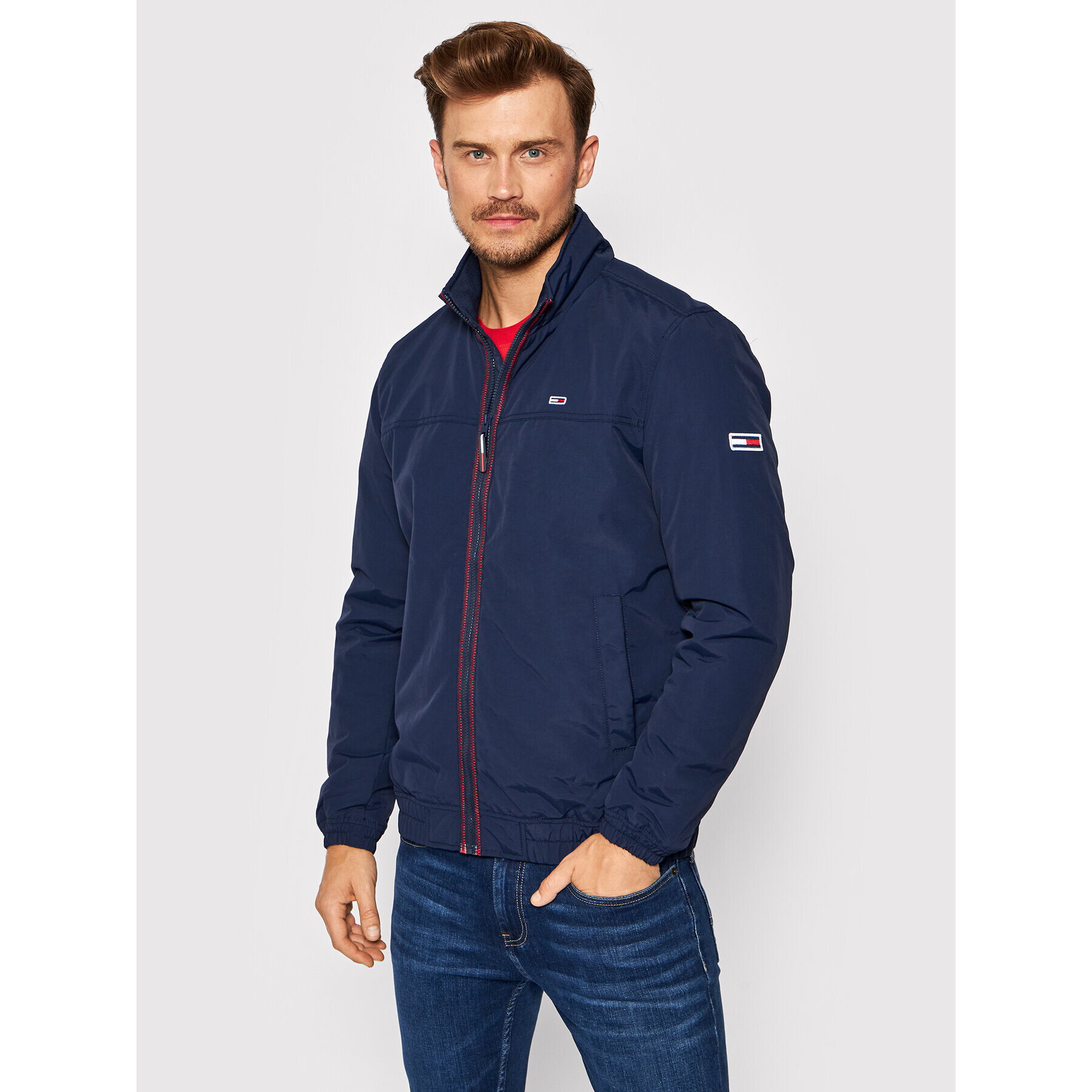 Tommy Jeans Átmeneti kabát Tjm Essential DM0DM10975 Sötétkék Regular Fit - Pepit.hu