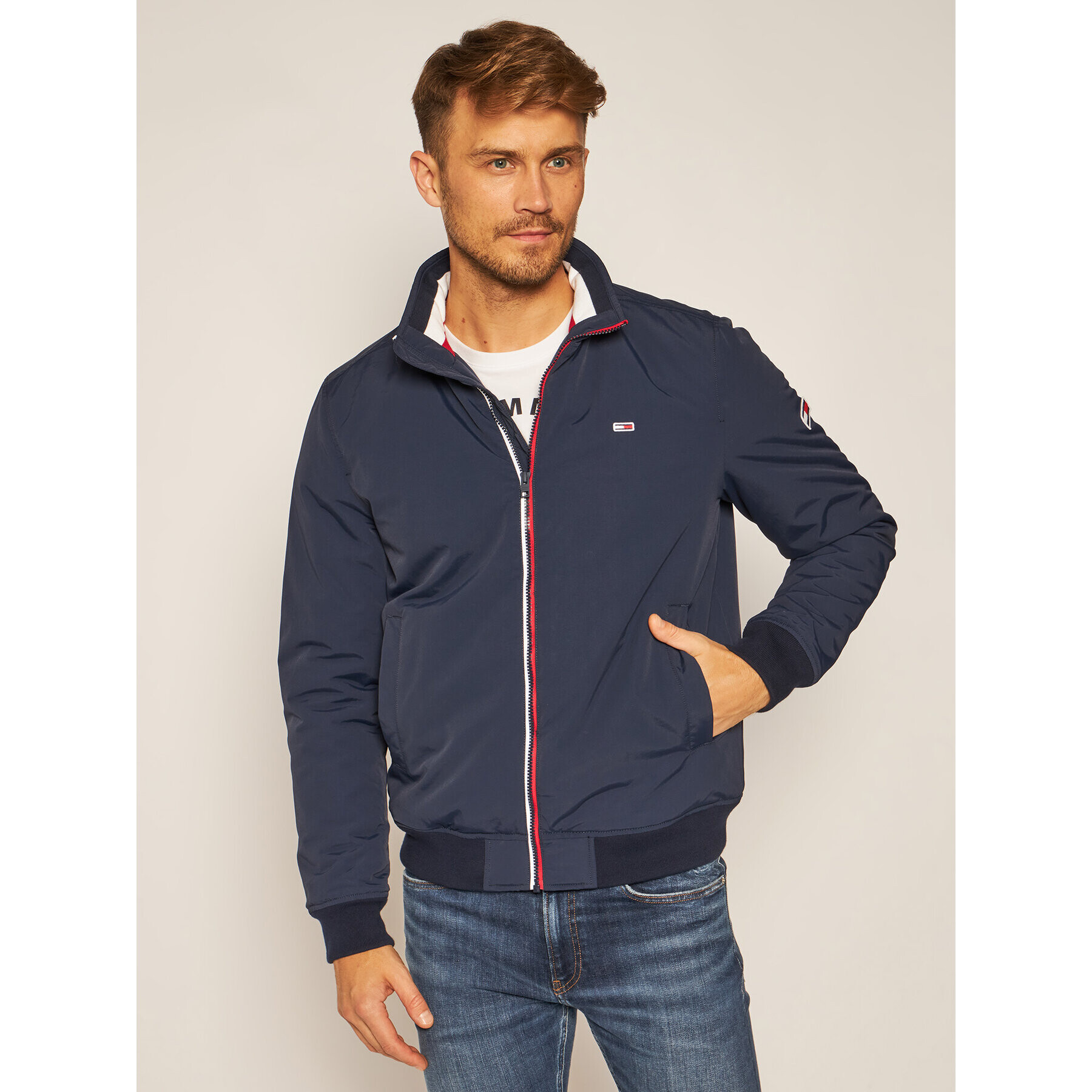 Tommy Jeans Átmeneti kabát Tjm Essential Padded DM0DM08462 Sötétkék Regular Fit - Pepit.hu