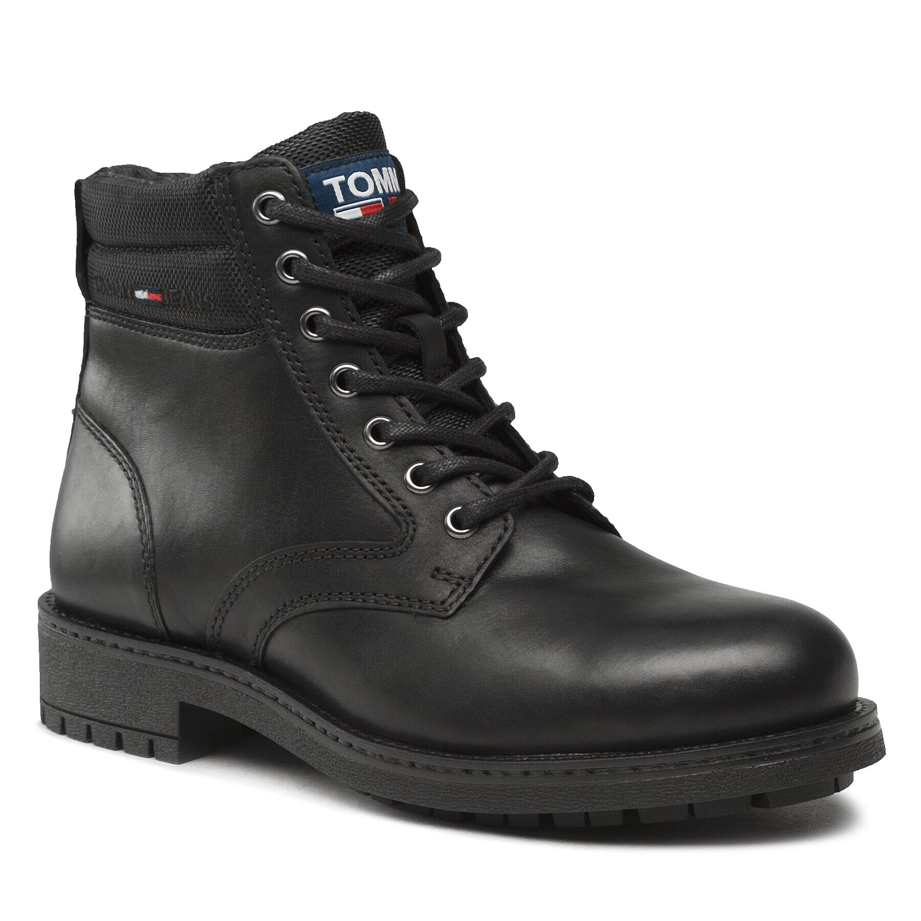 Tommy Jeans Bakancs Classic Short Lace Up Boot EM0EM00827 Fekete - Pepit.hu