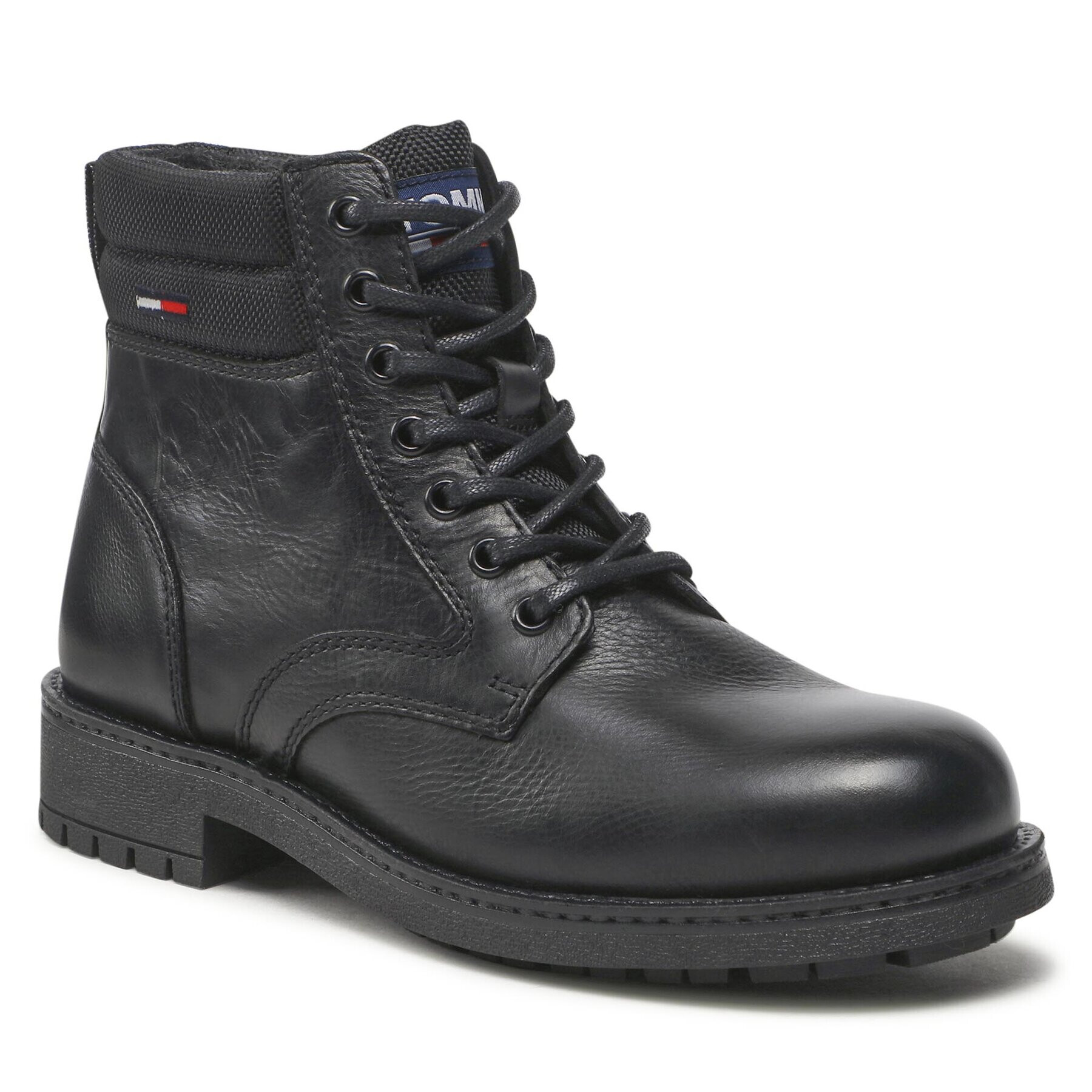 Tommy Jeans Bakancs Classic Short Lace Up Boot EM0EM01057 Fekete - Pepit.hu