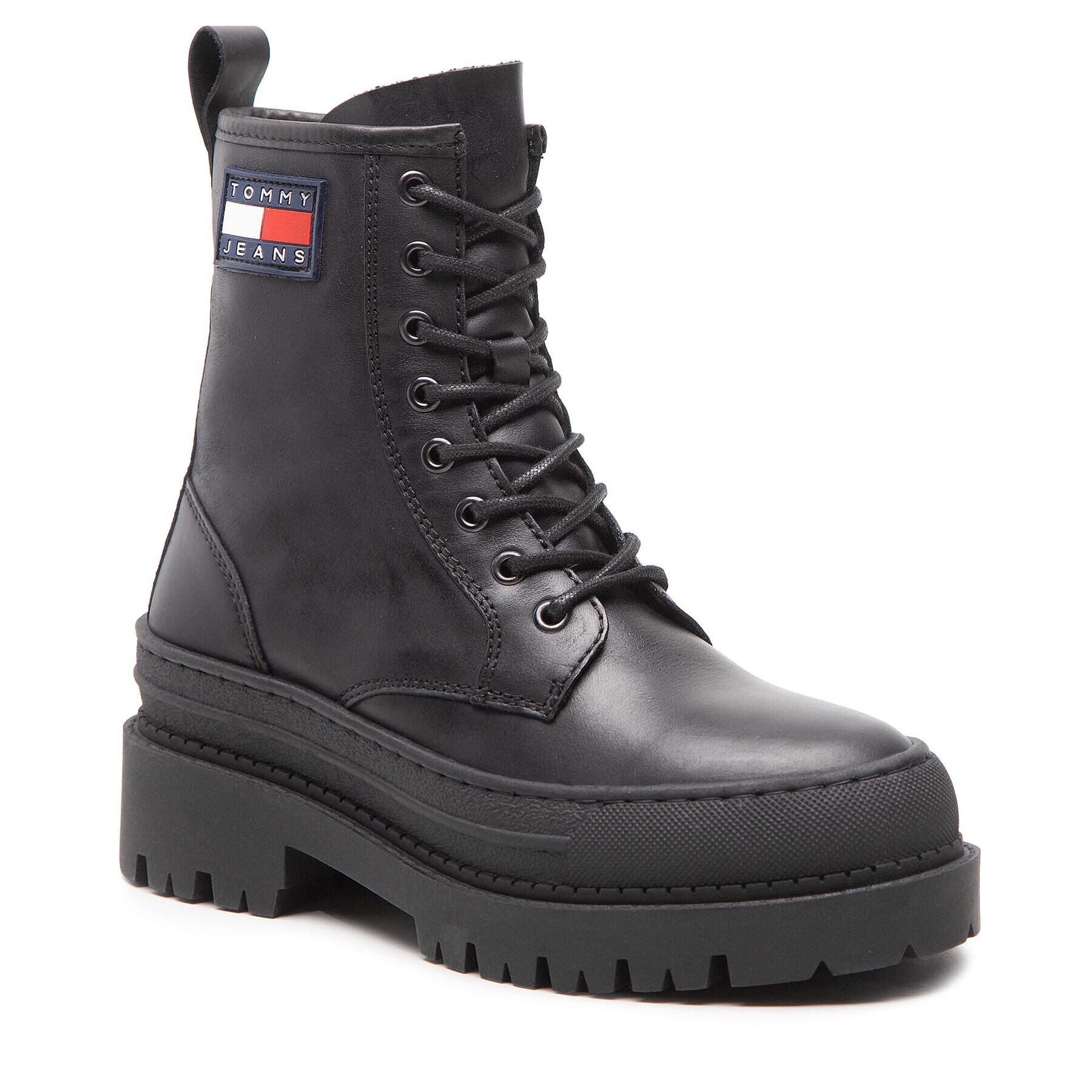 Tommy Jeans Bakancs Lace Up Boot EN0EN01899 Fekete - Pepit.hu