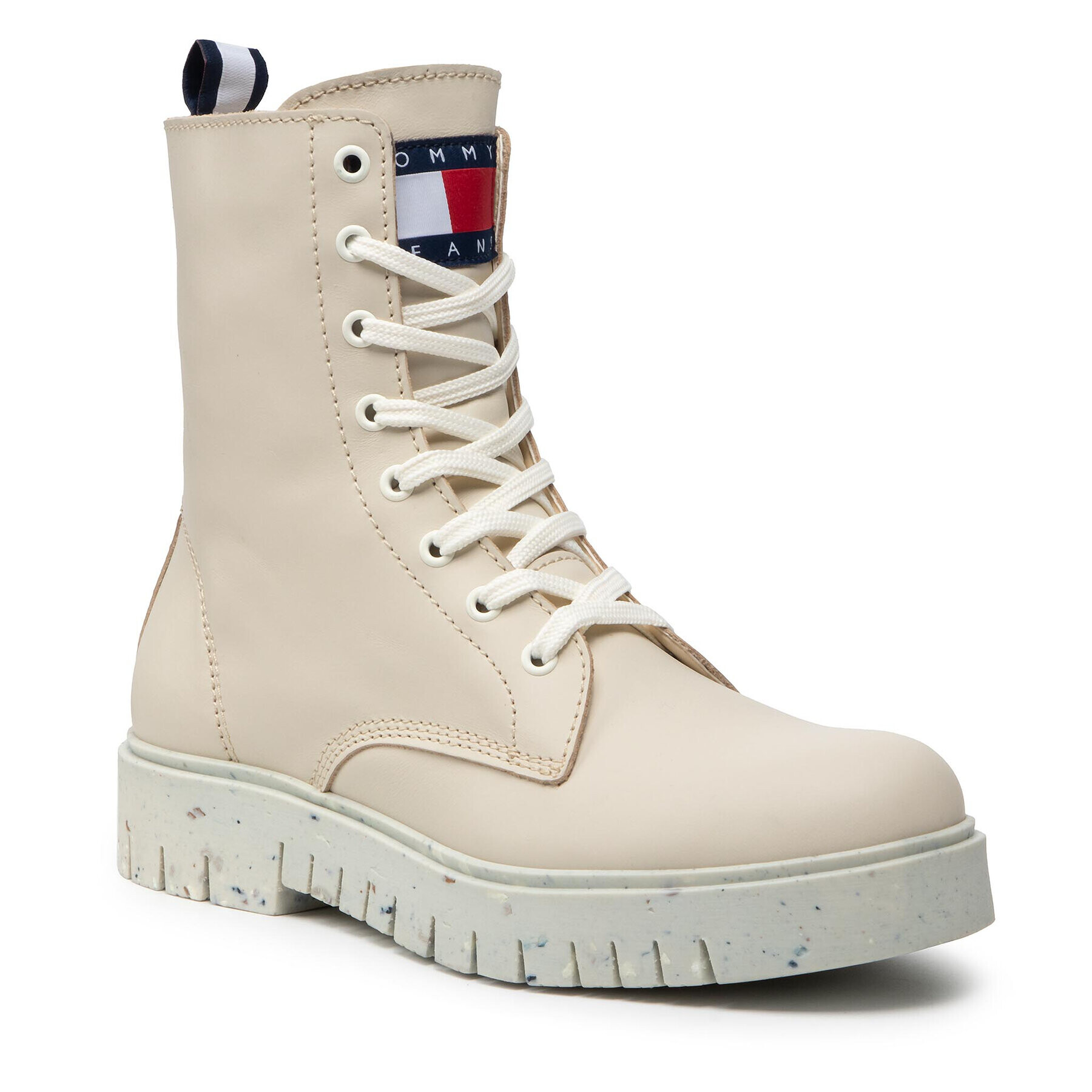 Tommy Jeans Bakancs Sustainable Lace Up EN0EN01635 Fehér - Pepit.hu