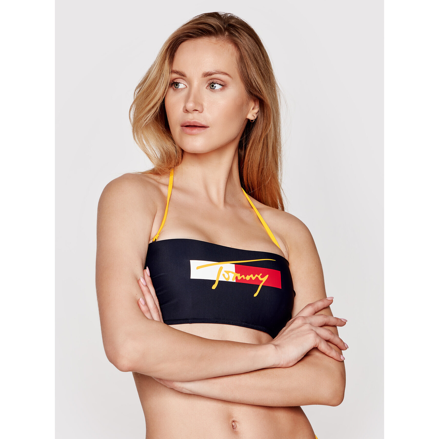 Tommy Jeans Bikini felső UW0UW02939 Sötétkék - Pepit.hu