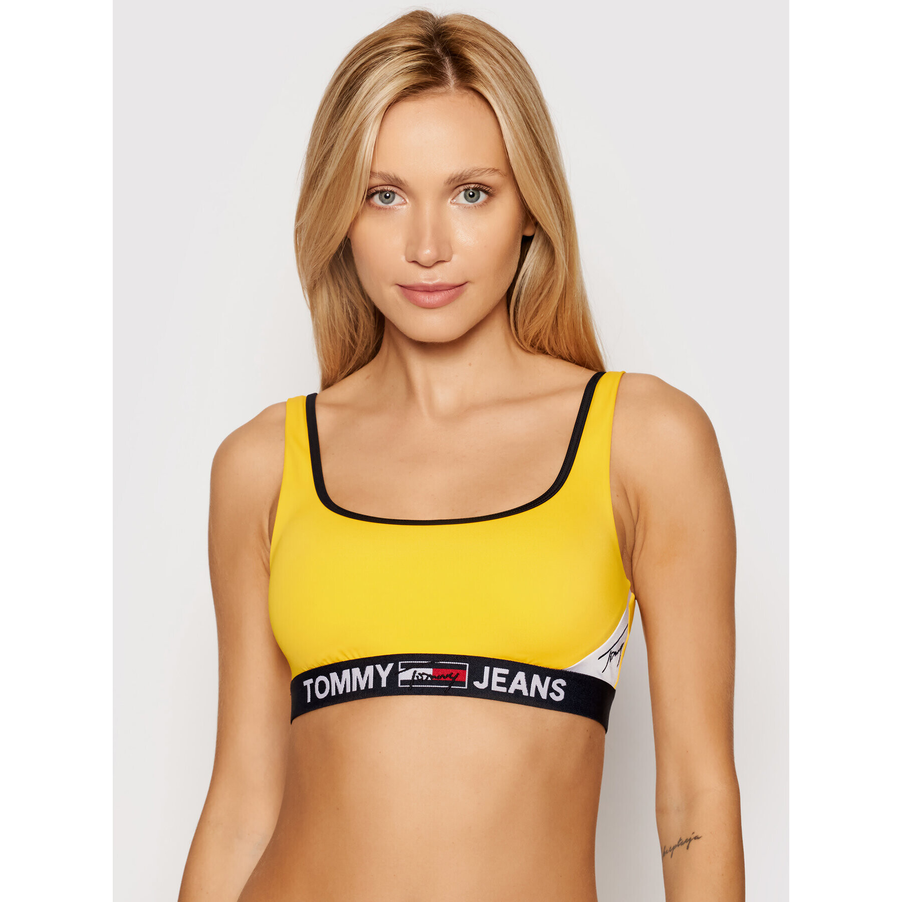 Tommy Jeans Bikini felső UW0UW02940 Sárga - Pepit.hu