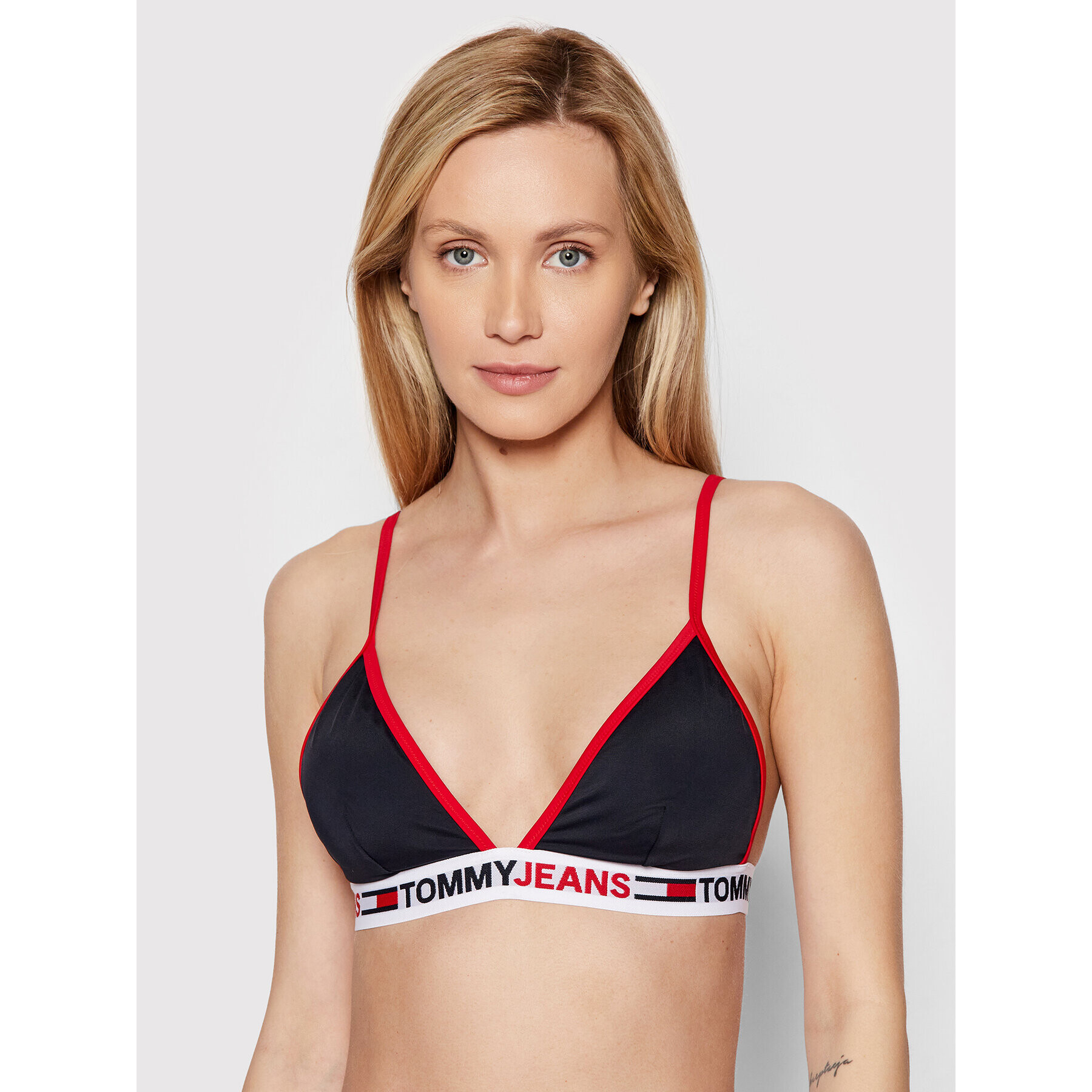 Tommy Jeans Bikini felső UW0UW03351 Sötétkék - Pepit.hu