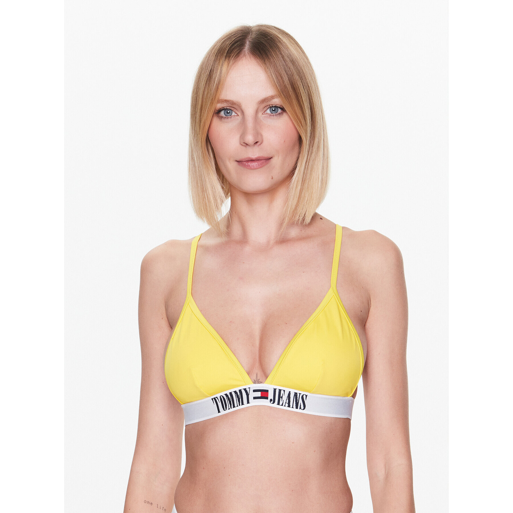 Tommy Jeans Bikini felső UW0UW04079 Sárga - Pepit.hu