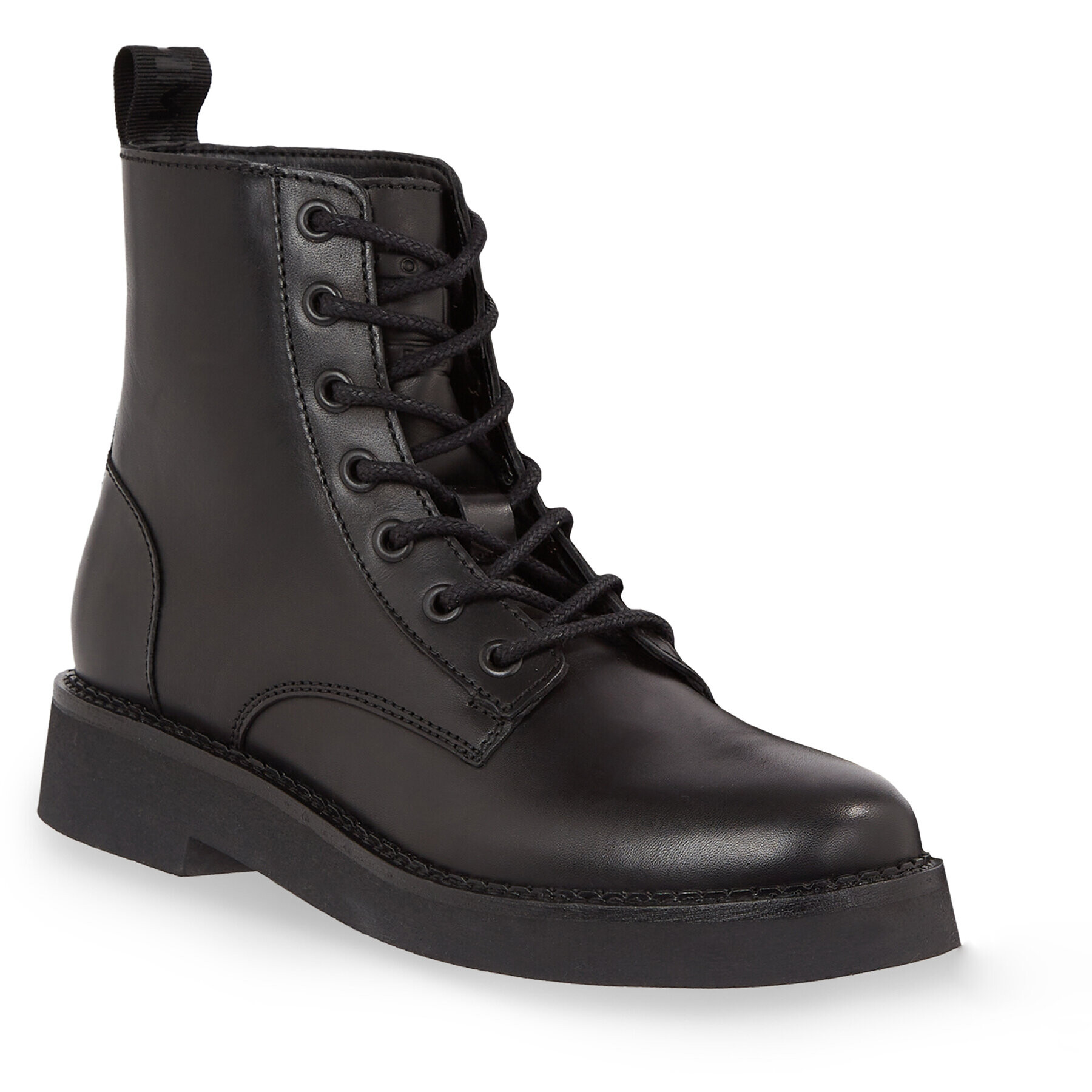 Tommy Jeans Bokacsizma Tjw Lace Up Flat Boot EN0EN02310 Fekete - Pepit.hu