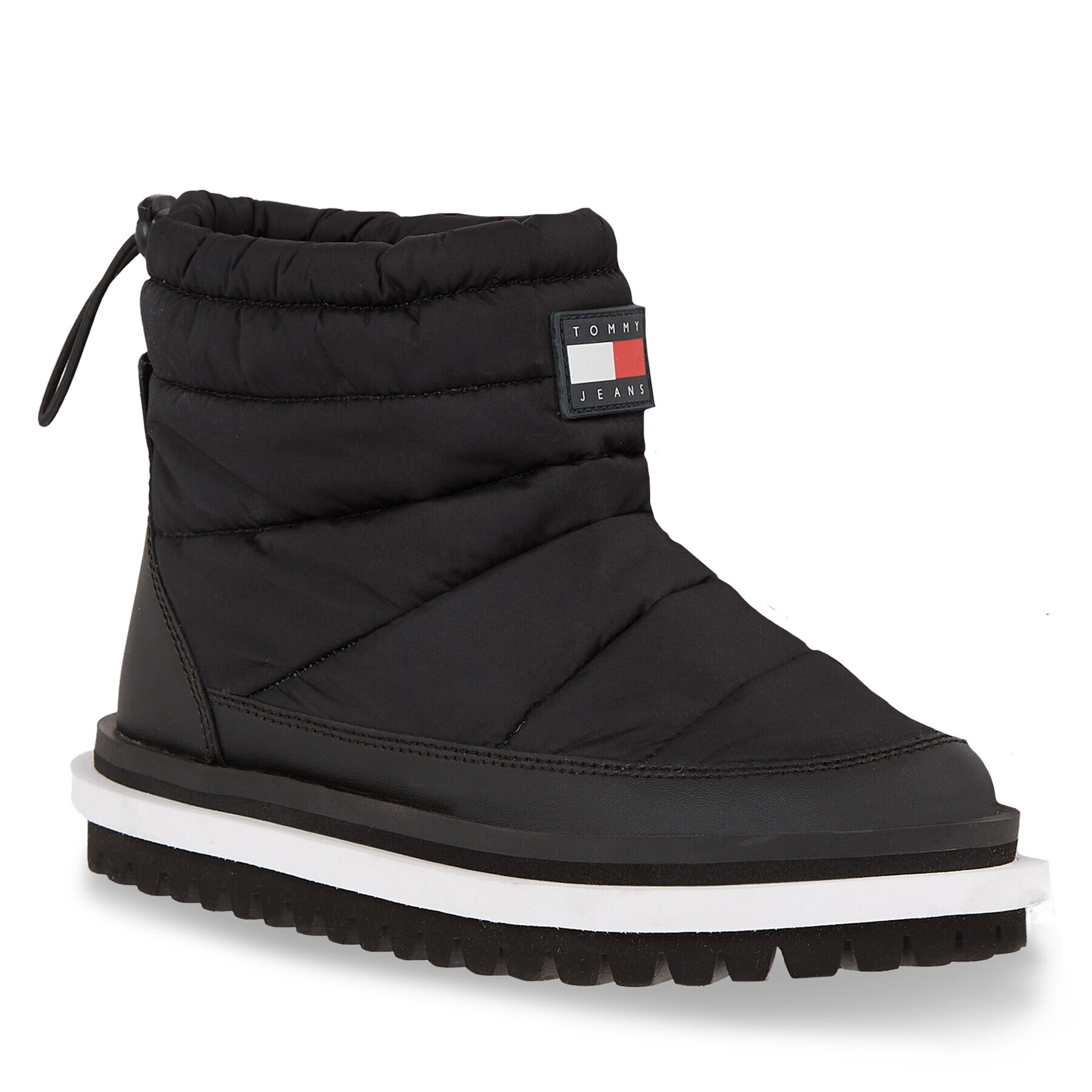 Tommy Jeans Bokacsizma Tjw Padded Flat Boot EN0EN02292 Fekete - Pepit.hu