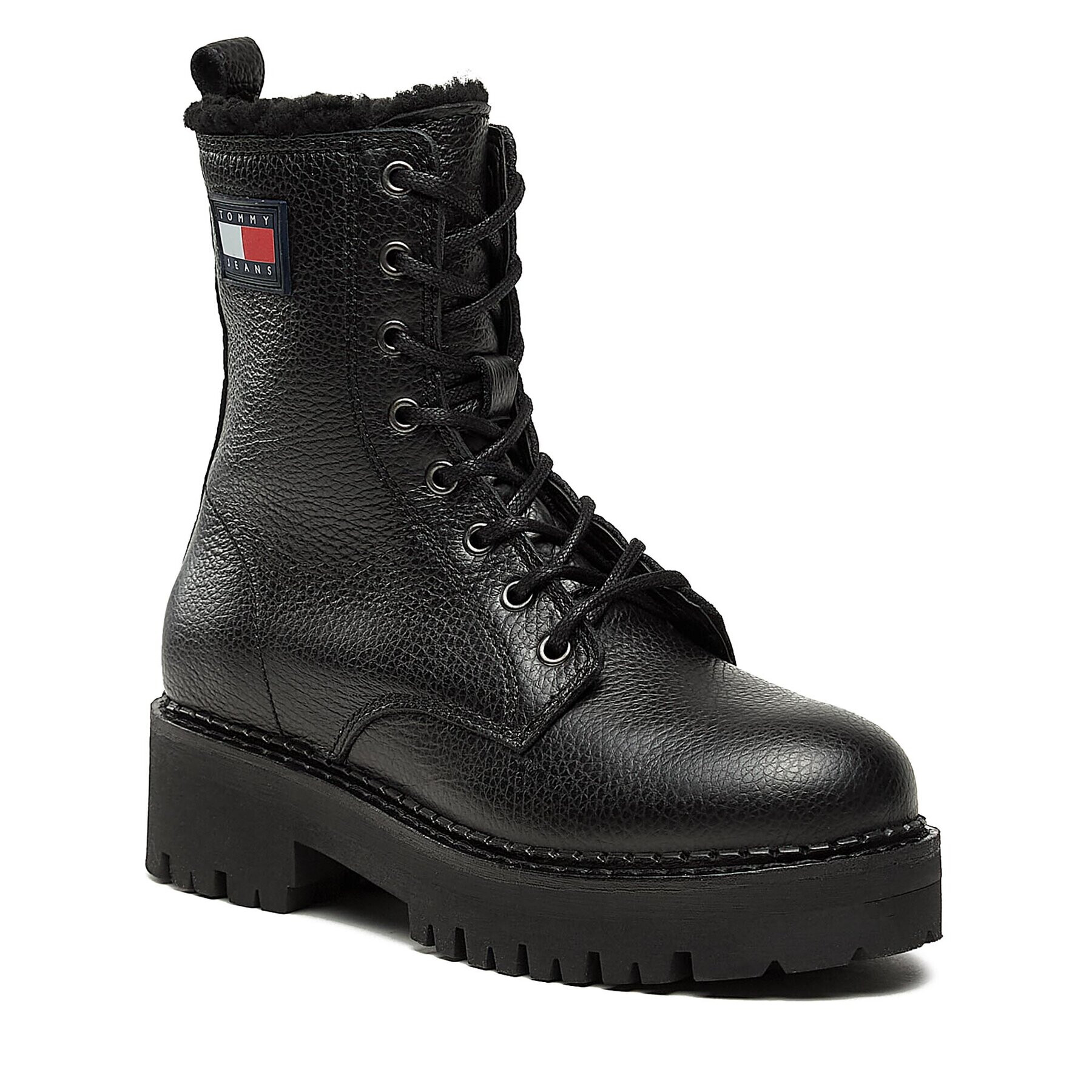 Tommy Jeans Bokacsizma Tjw Urban Boot Tumbled Ltr Wl EN0EN02317 Fekete - Pepit.hu