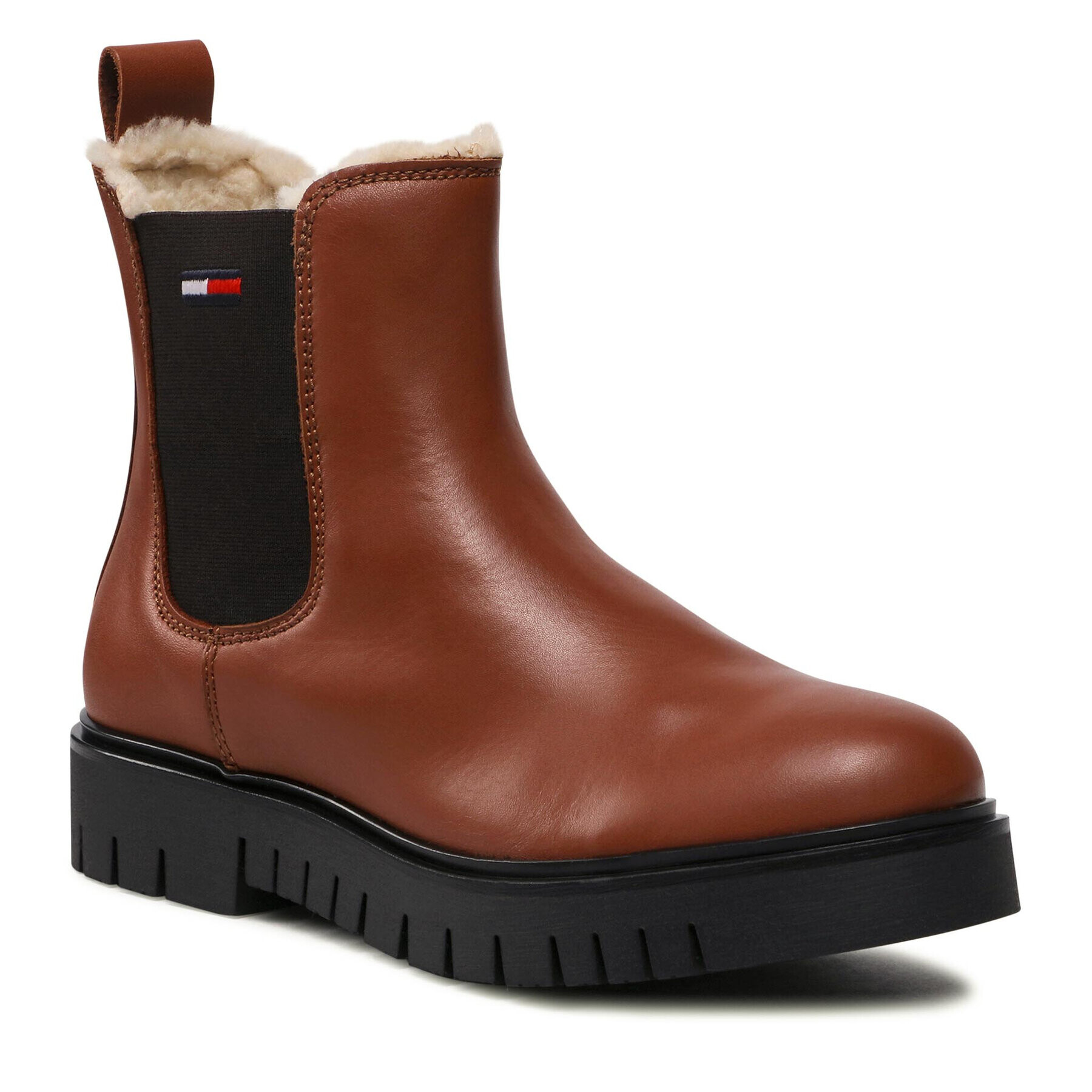 Tommy Jeans Bokacsizma Warmlined Chelsea Boot EN0EN01991 Barna - Pepit.hu