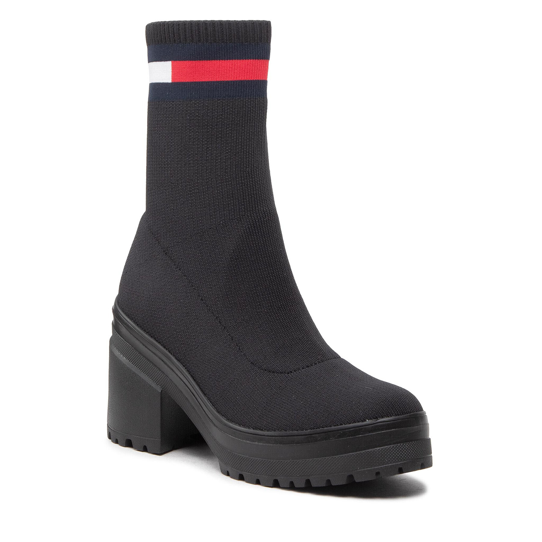 Tommy Jeans Bokacsizma Water Resistent Knitted Boot EN0EN01914 Fekete - Pepit.hu