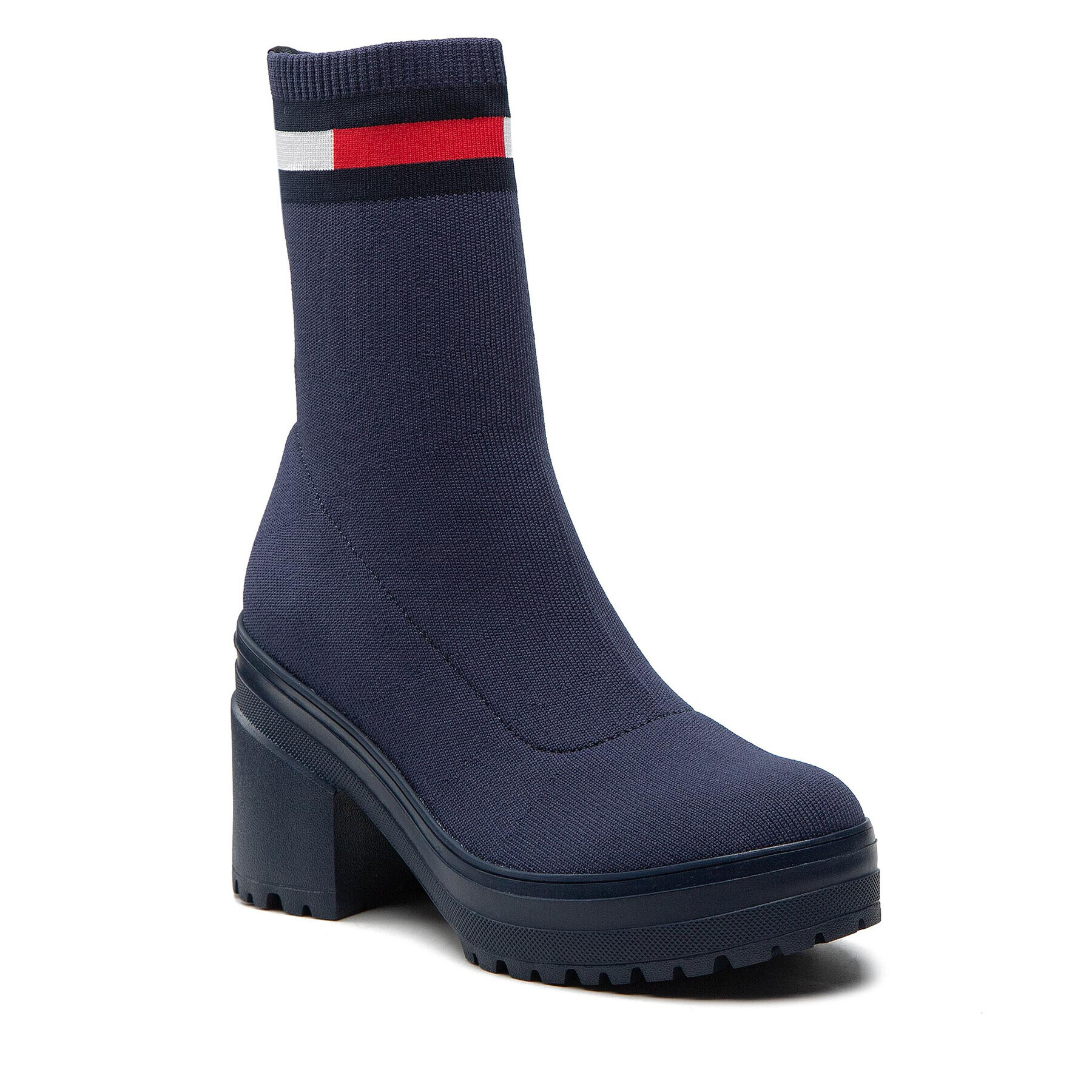 Tommy Jeans Bokacsizma Water Resistent Knitted Boot EN0EN01914 Sötétkék - Pepit.hu