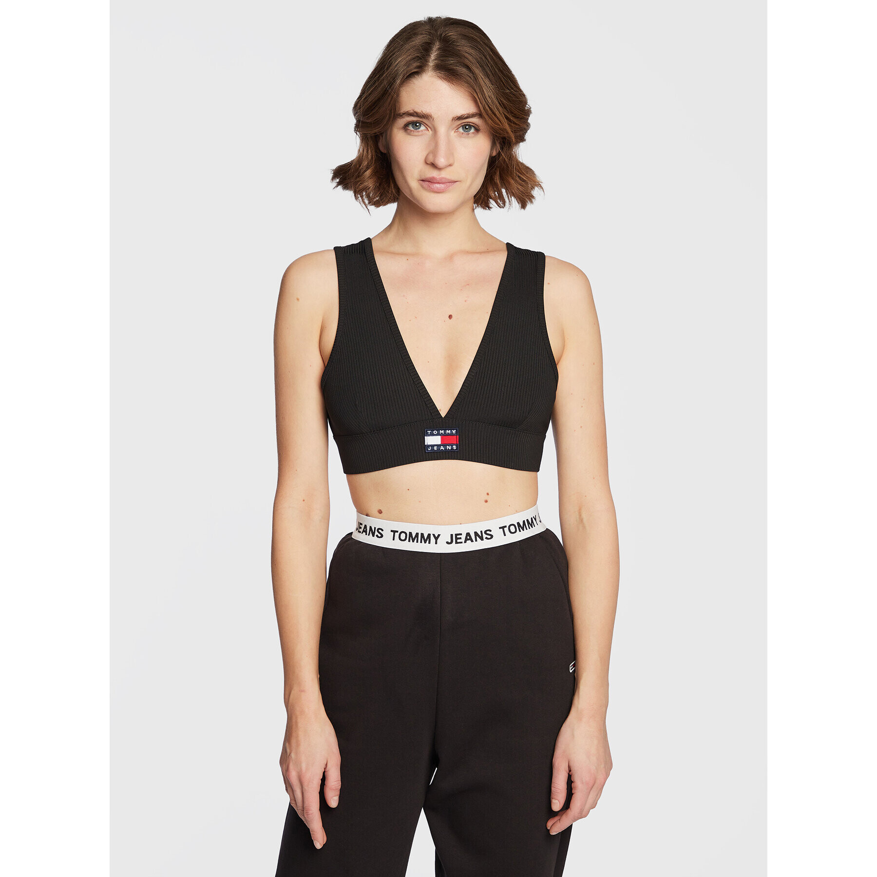 Tommy Jeans Bralette melltartó Badge DW0DW14883 Fekete - Pepit.hu