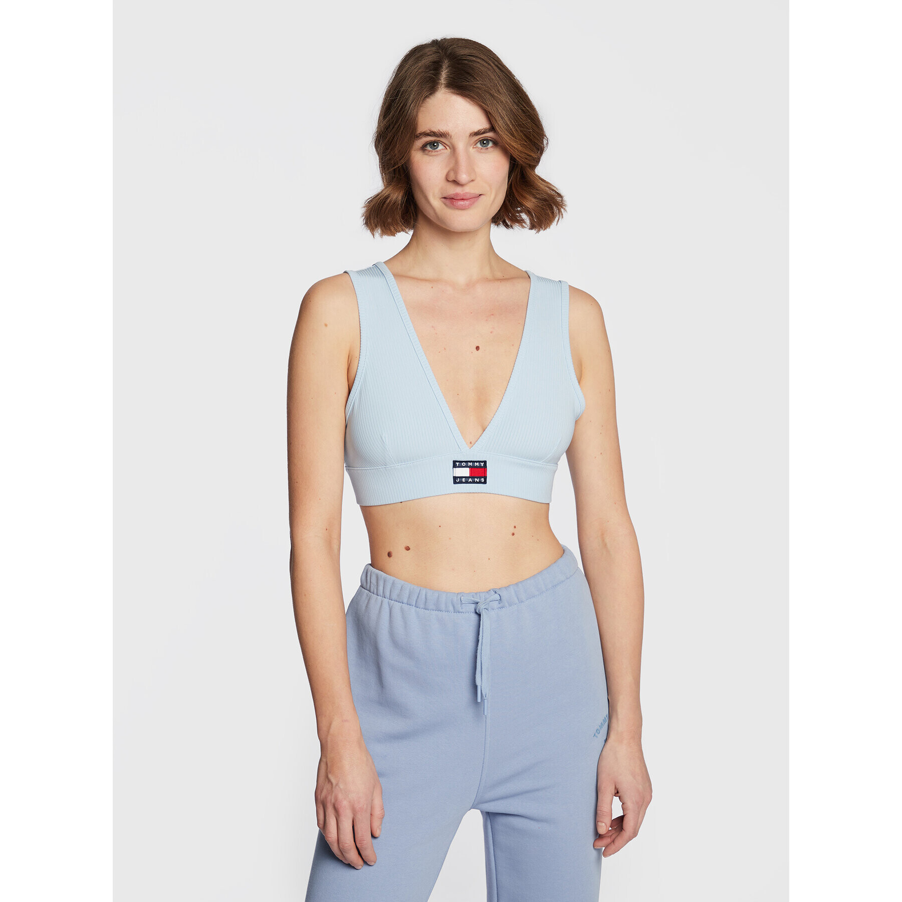 Tommy Jeans Bralette melltartó Badge DW0DW14883 Kék - Pepit.hu