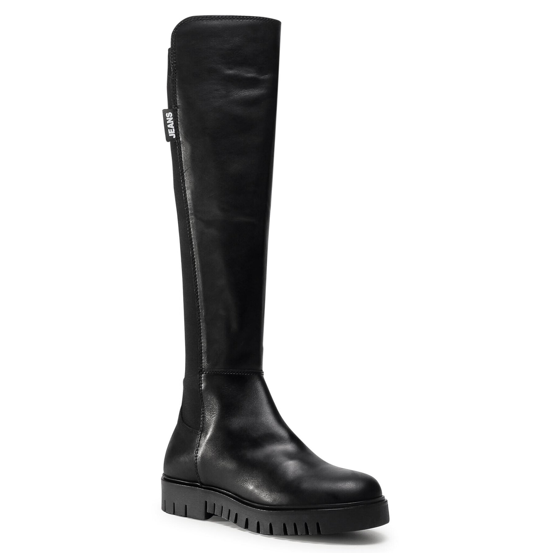 Tommy Jeans Combcsizma Double Detail Long Boot EN0EN01084 Fekete - Pepit.hu