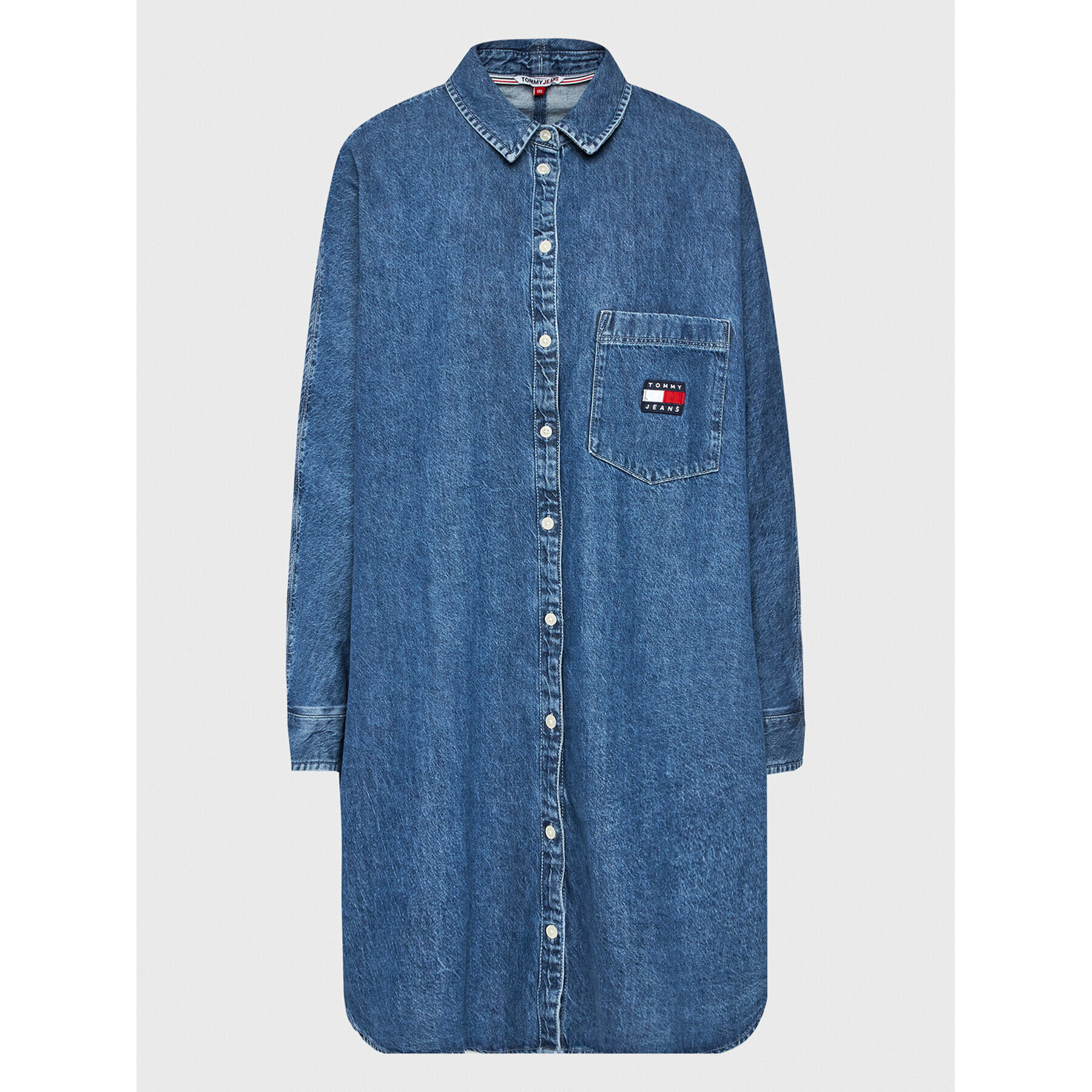 Tommy Jeans Curve Farmer ruha Boyfriend DW0DW15083 Kék Relaxed Fit - Pepit.hu