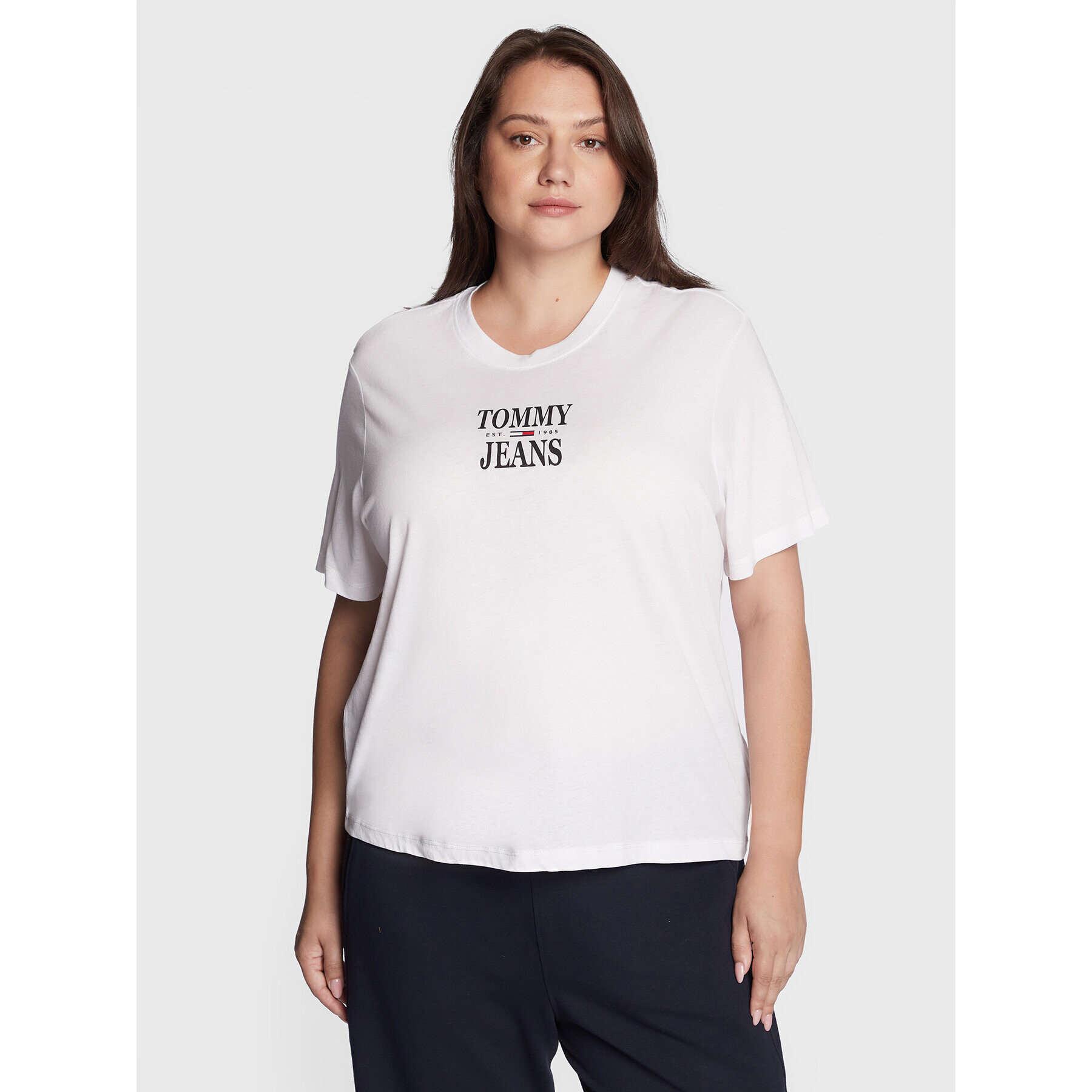 Tommy Jeans Curve Póló Essential DW0DW12996 Fehér Regular Fit - Pepit.hu