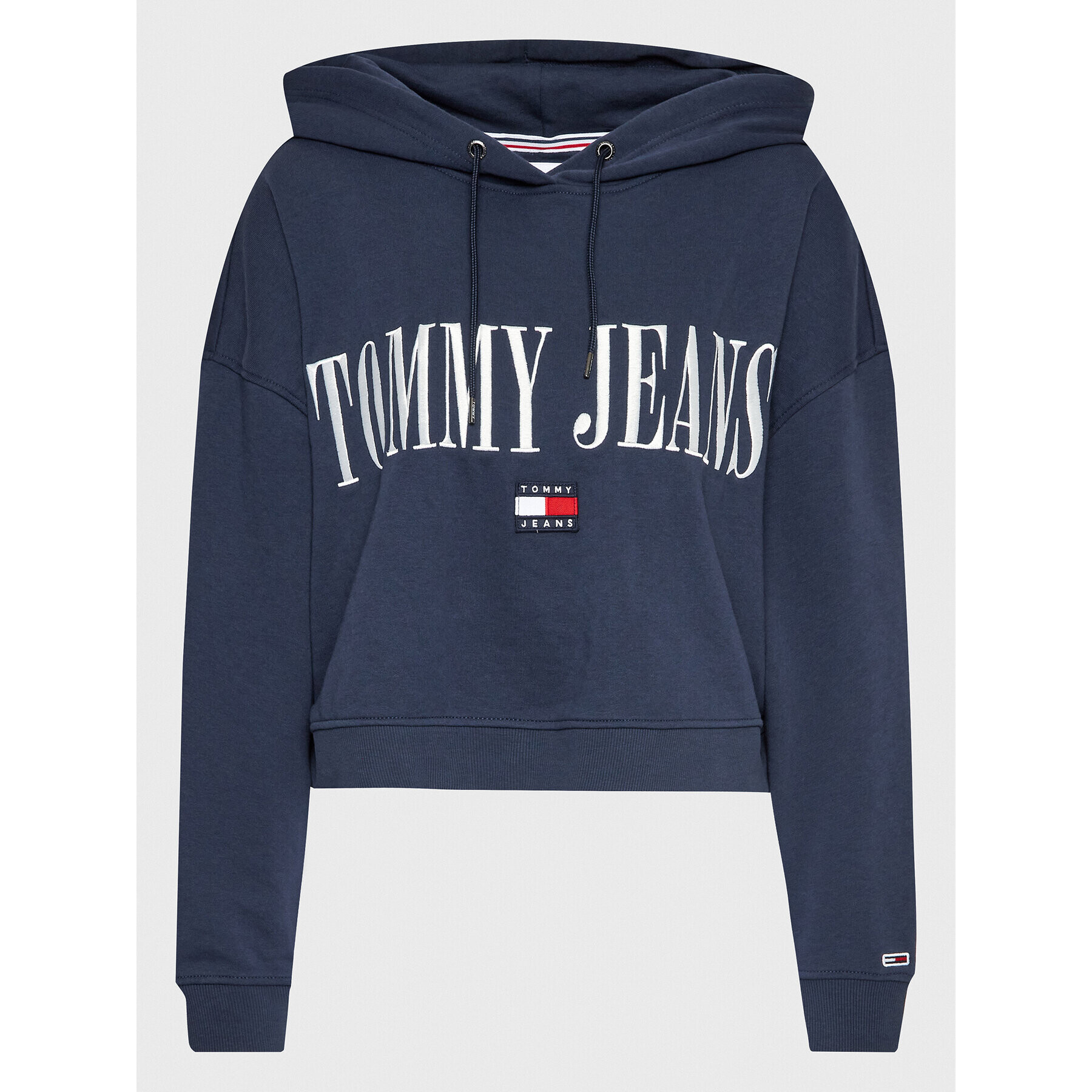 Tommy Jeans Curve Pulóver Archive DW0DW15096 Sötétkék Regular Fit - Pepit.hu