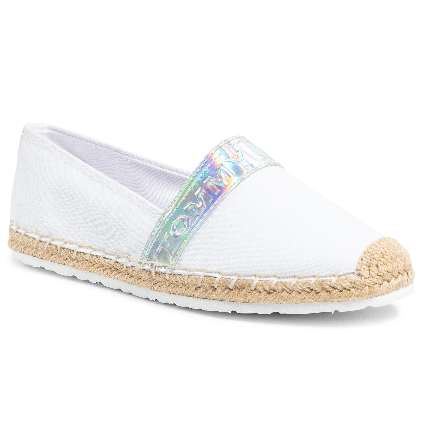 Tommy Jeans Espadrilles Iridescent Branding Espadrille EN0EN01277 Fehér - Pepit.hu