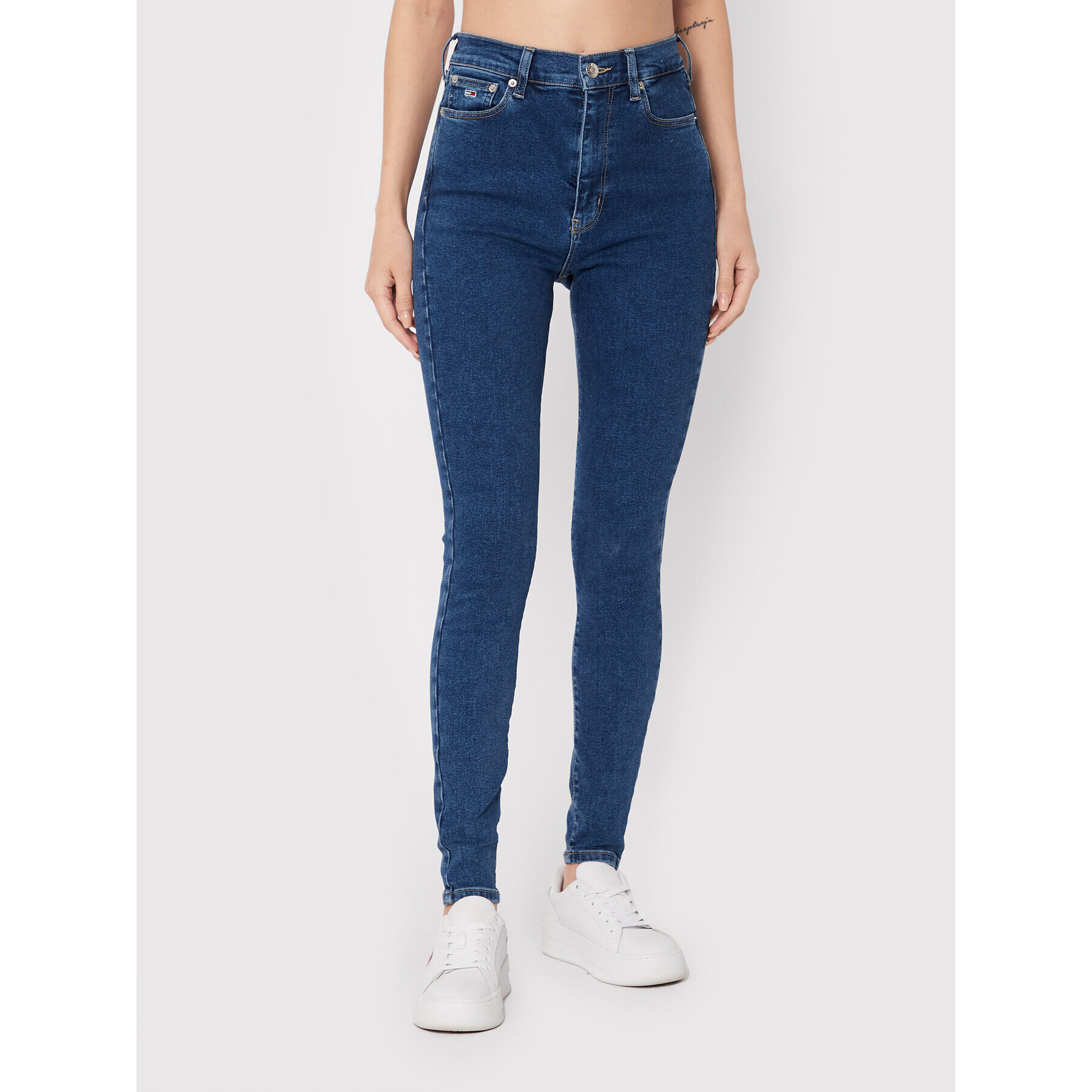 Tommy Jeans Farmer Melany DW0DW13355 Sötétkék Super Skinny Fit - Pepit.hu