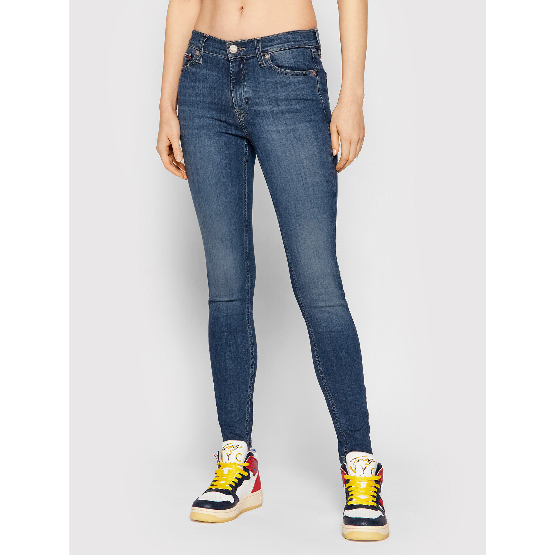 Tommy Jeans Farmer Nora DW0DW10865 Sötétkék Skinny Fit - Pepit.hu