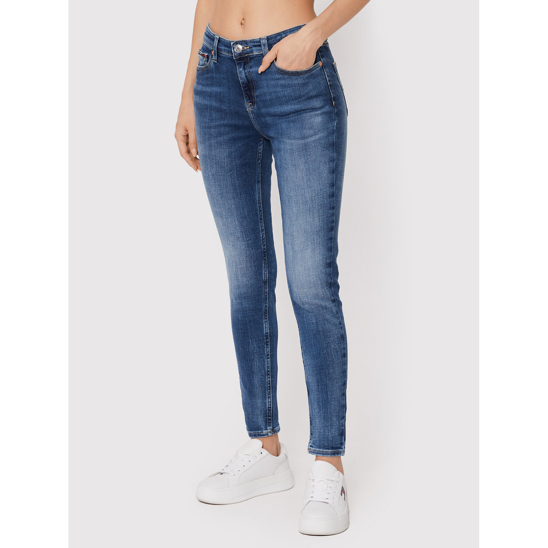 Tommy Jeans Farmer Nora DW0DW13353 Sötétkék Skinny Fit - Pepit.hu