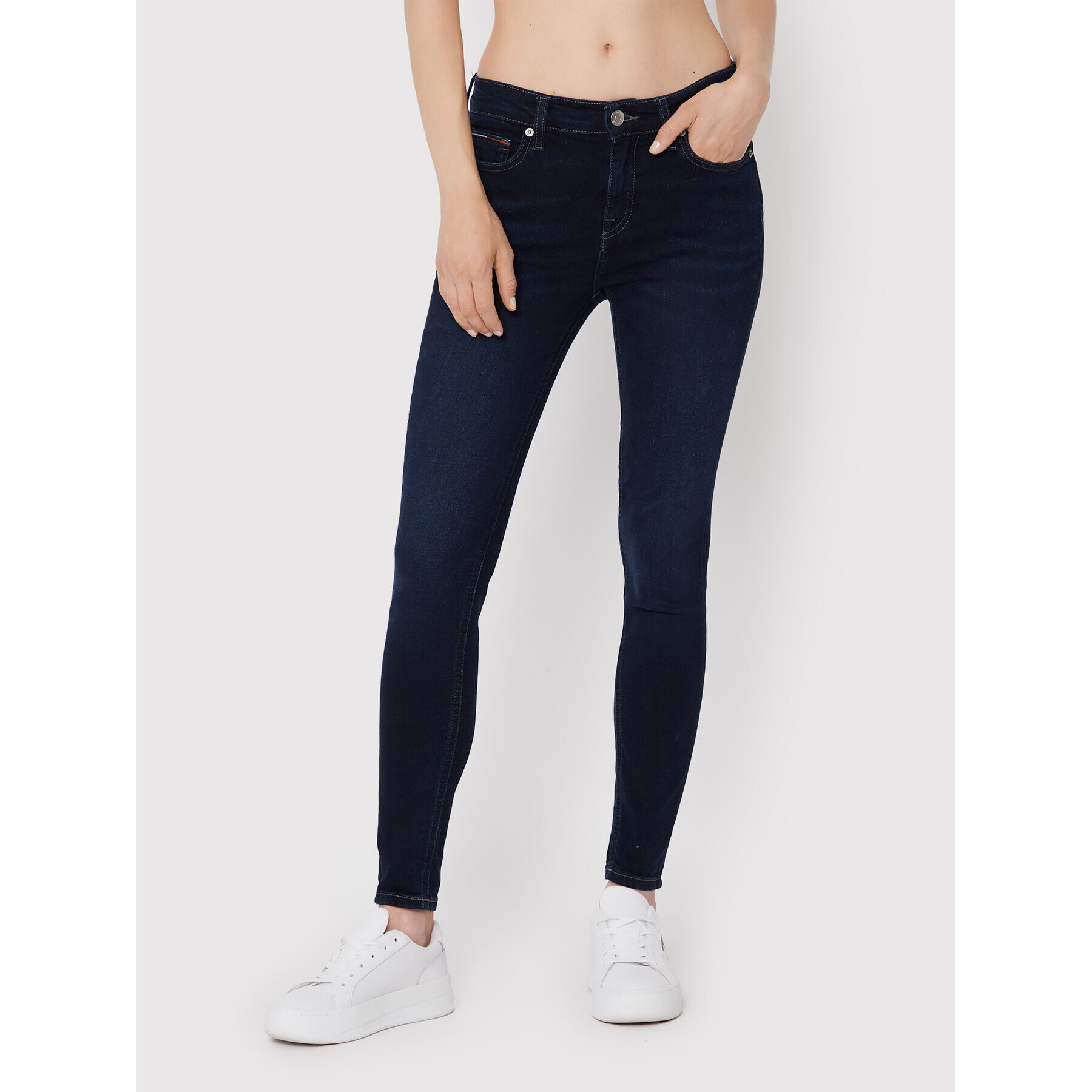 Tommy Jeans Farmer Nora DW0DW13364 Sötétkék Skinny Fit - Pepit.hu