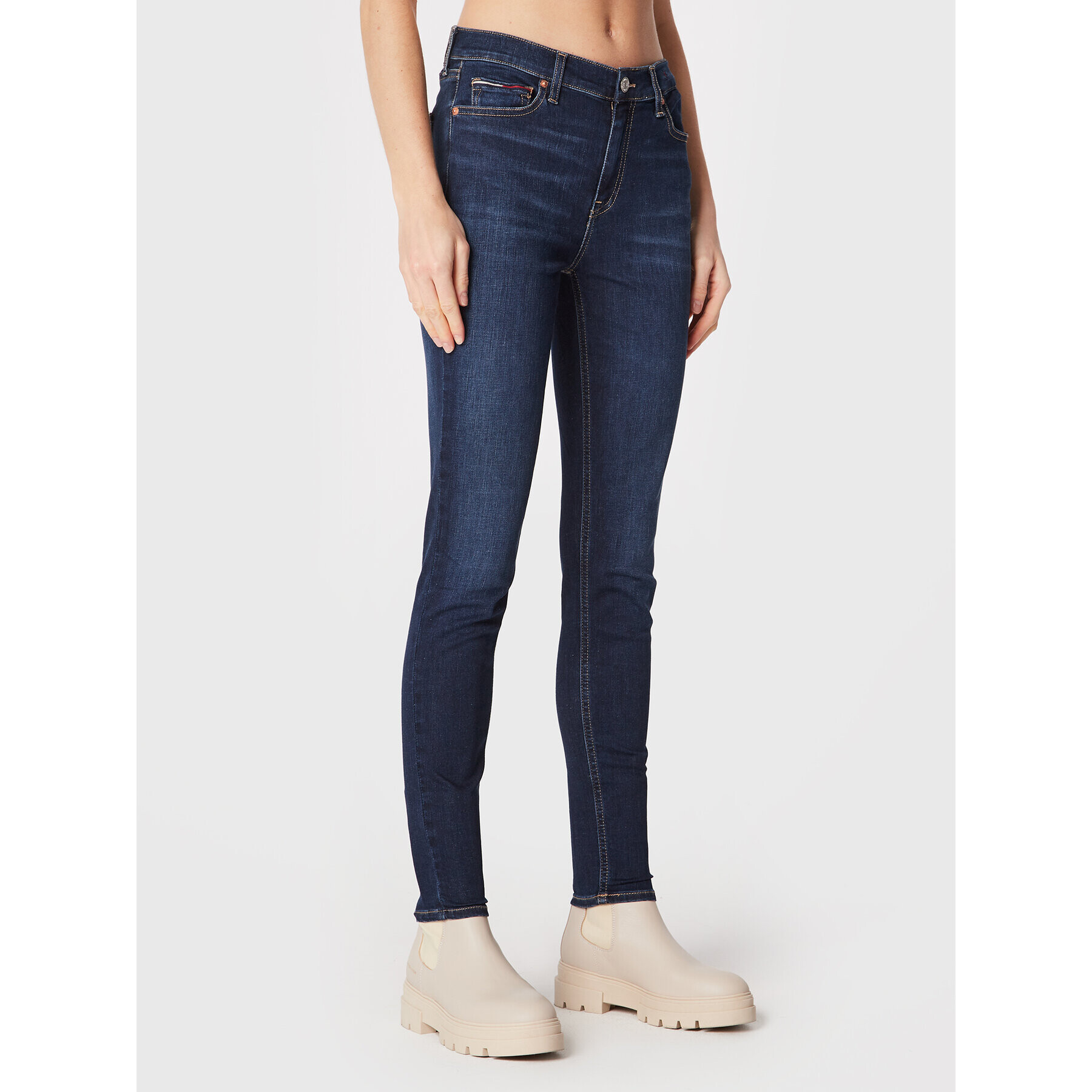 Tommy Jeans Farmer Nora DW0DW14129 Sötétkék Skinny Fit - Pepit.hu