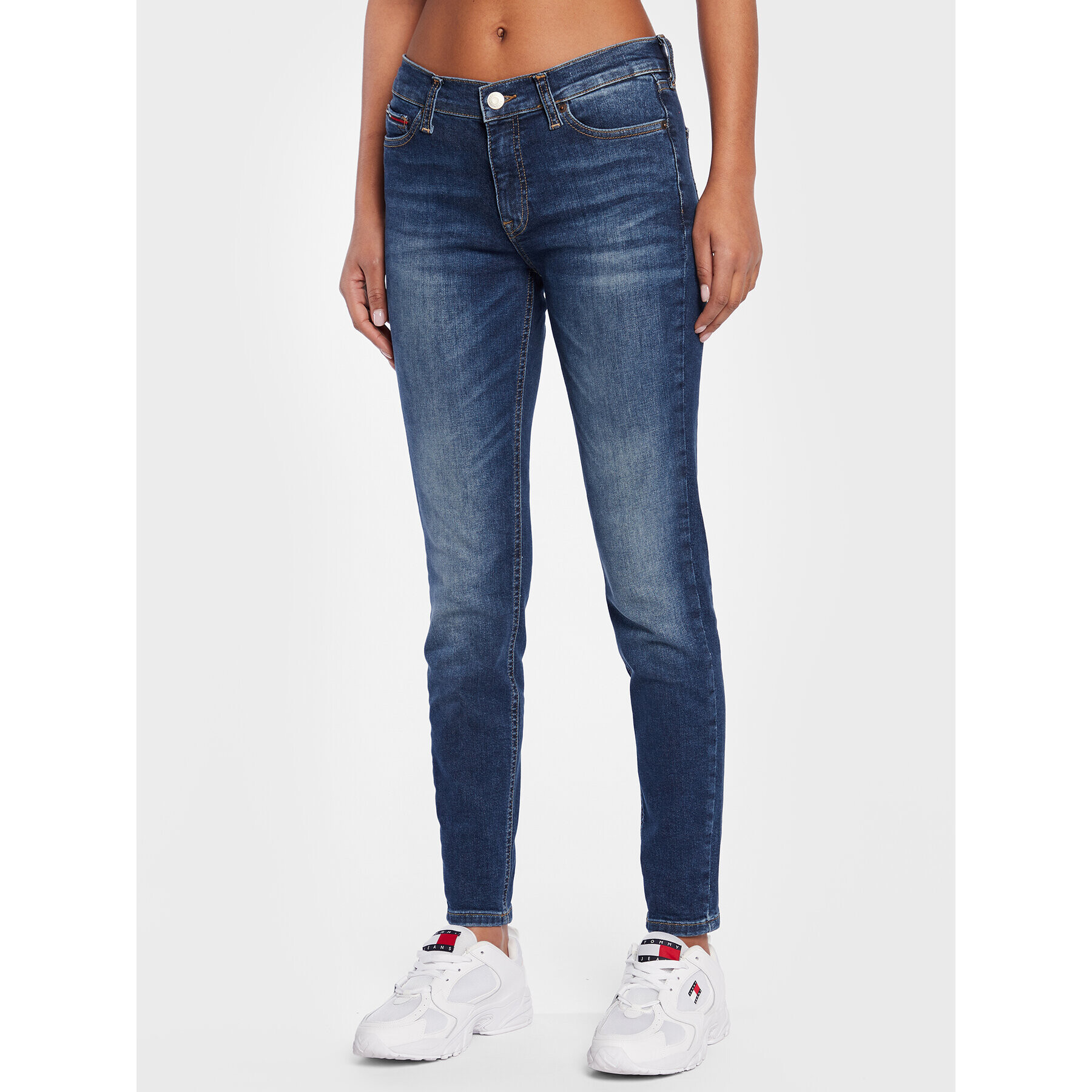 Tommy Jeans Farmer Nora DW0DW14749 Sötétkék Skinny Fit - Pepit.hu