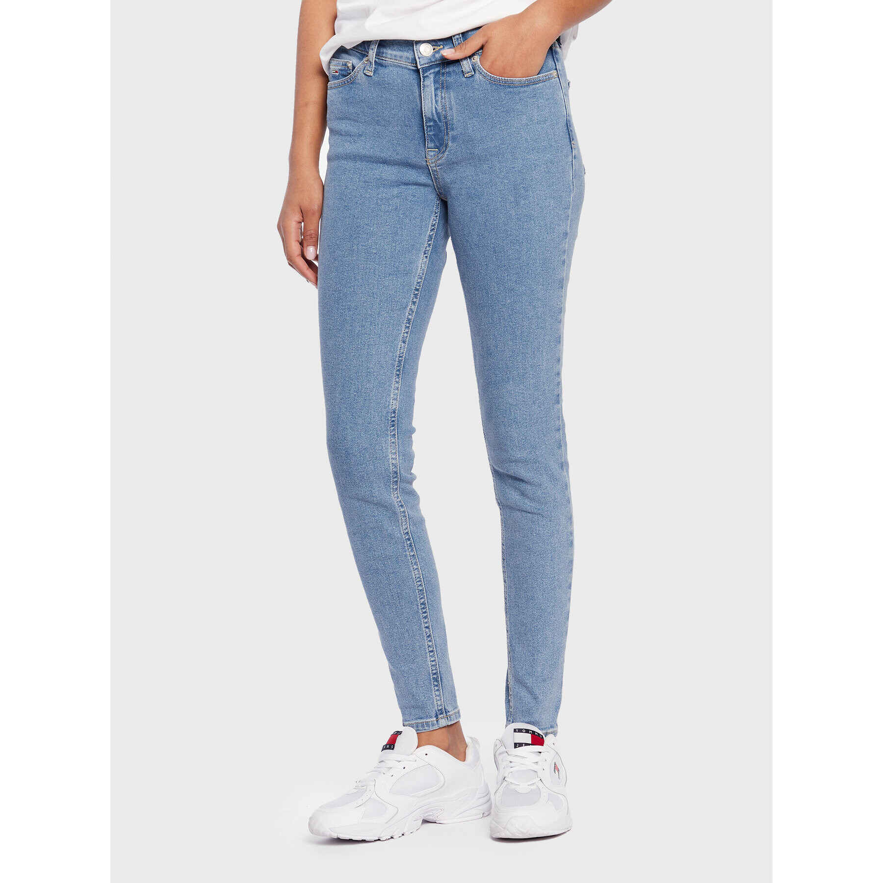 Tommy Jeans Farmer Nora DW0DW14822 Kék Skinny Fit - Pepit.hu