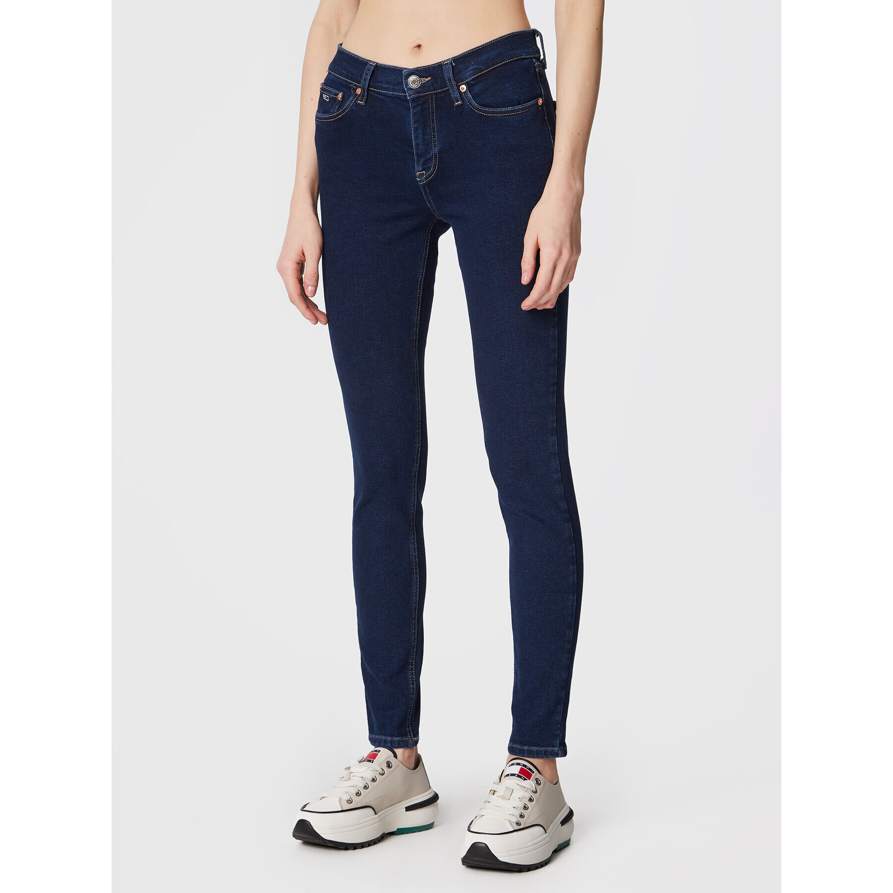 Tommy Jeans Farmer Nora DW0DW14825 Sötétkék Skinny Fit - Pepit.hu