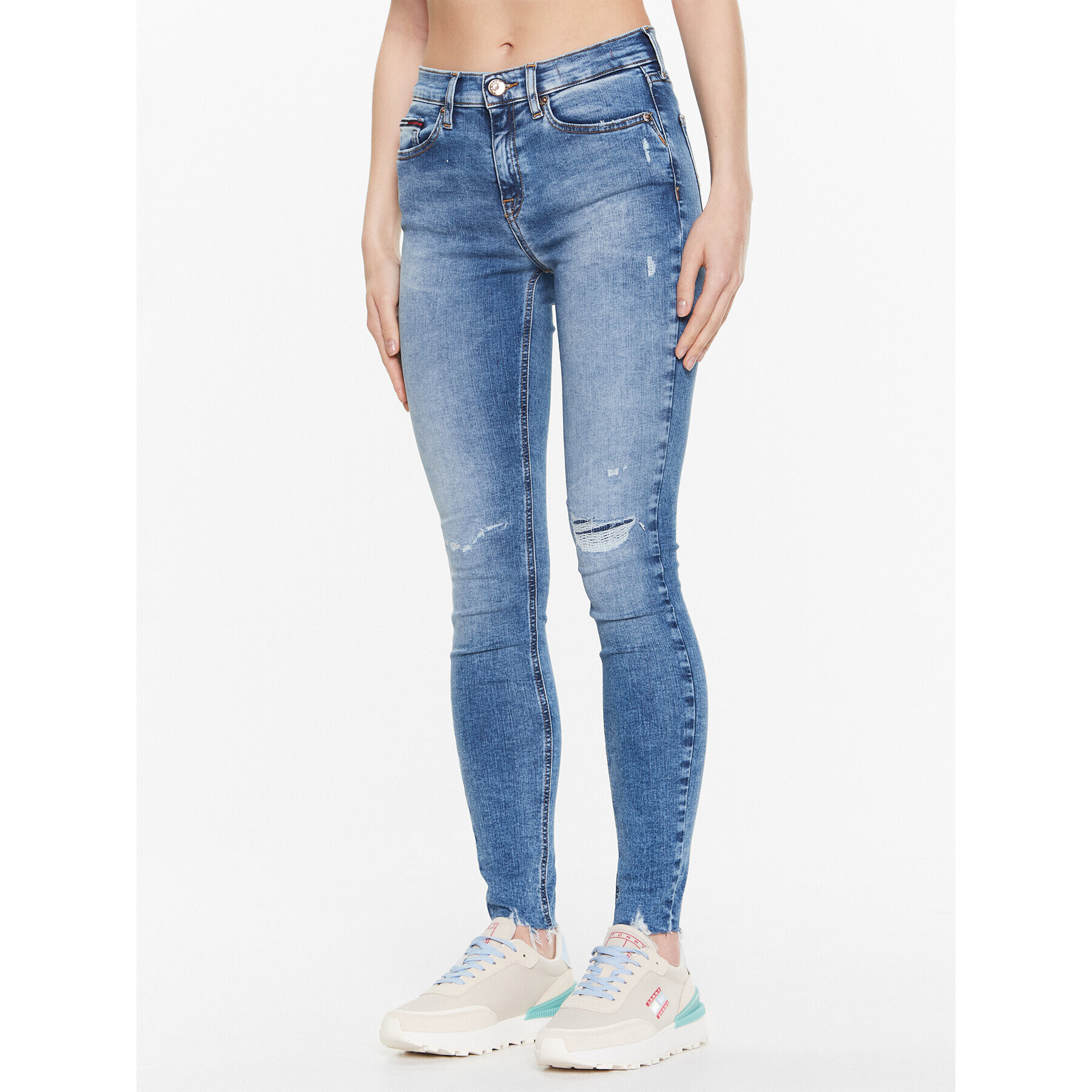 Tommy Jeans Farmer Nora DW0DW15498 Sötétkék Skinny Fit - Pepit.hu