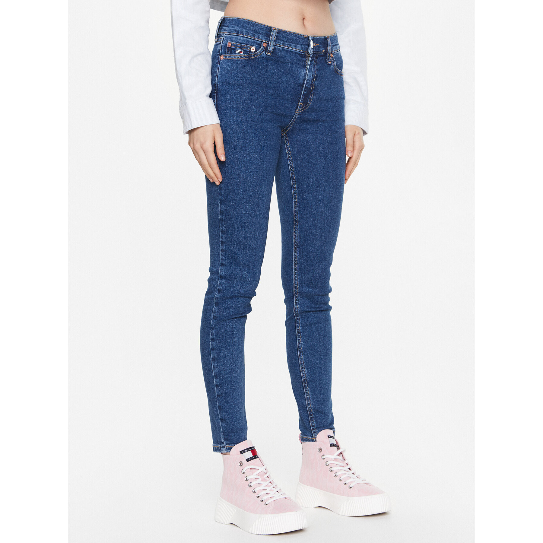 Tommy Jeans Farmer Nora DW0DW15742 Sötétkék Skinny Fit - Pepit.hu