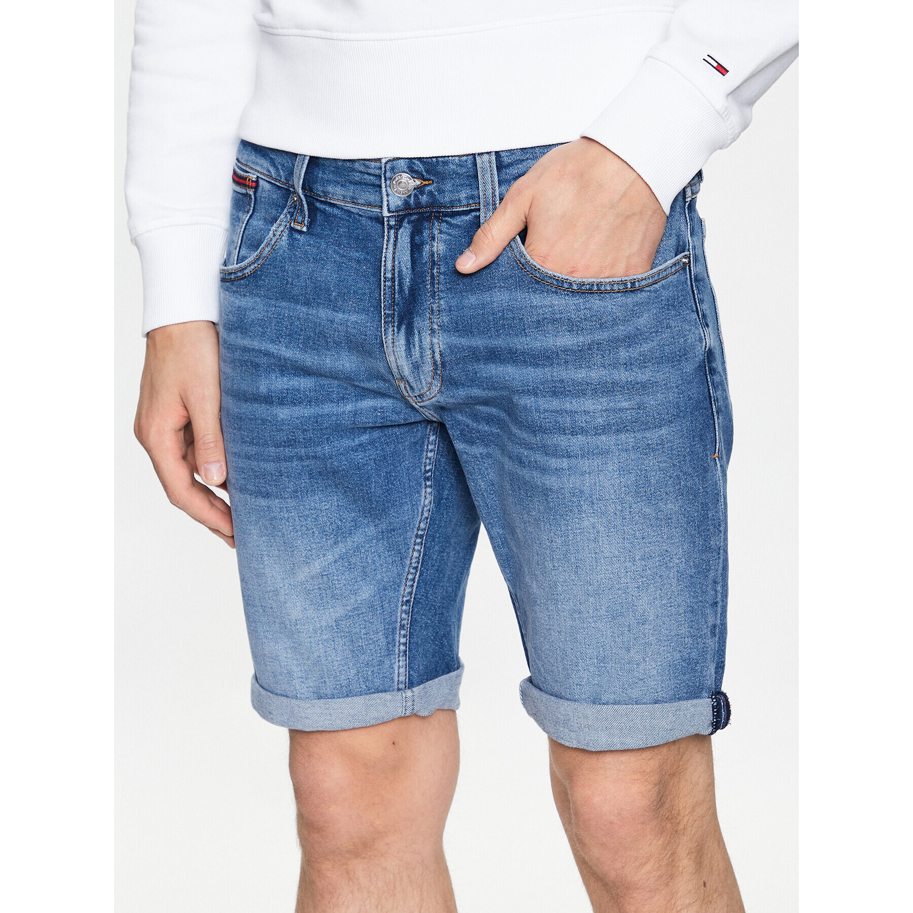 Tommy Jeans Farmer rövidnadrág Ronnie DM0DM16145 Kék Relaxed Fit - Pepit.hu