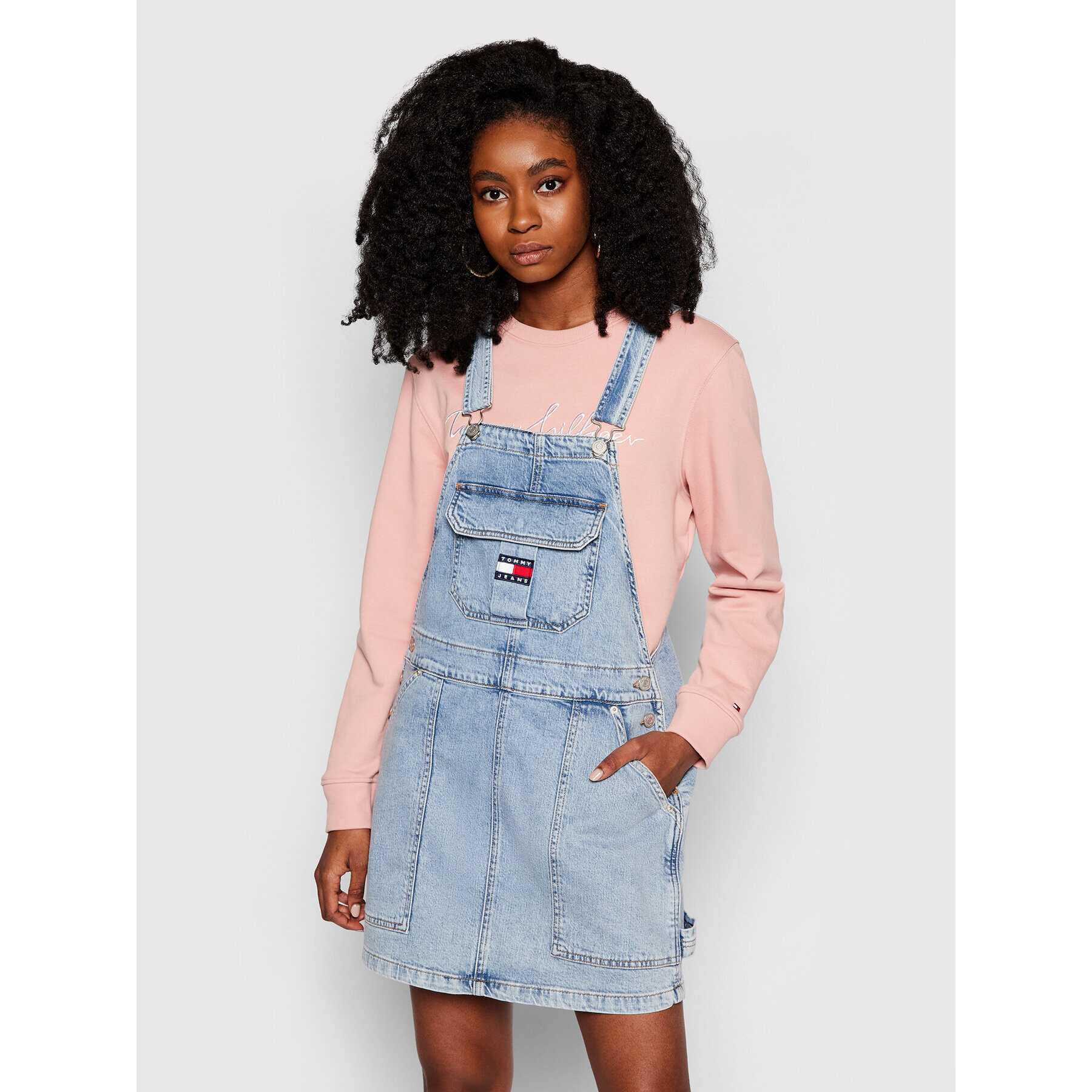 Tommy Jeans Farmer ruha Cargo Dungaree DW0DW10107 Kék Regular Fit - Pepit.hu