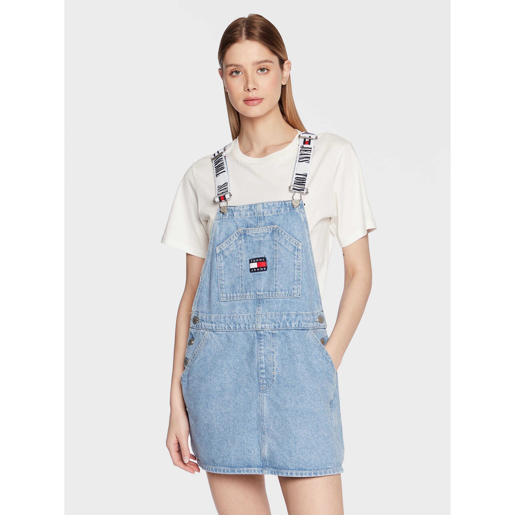 Tommy Jeans Farmer ruha Dungaree DW0DW14843 Kék Regular Fit - Pepit.hu