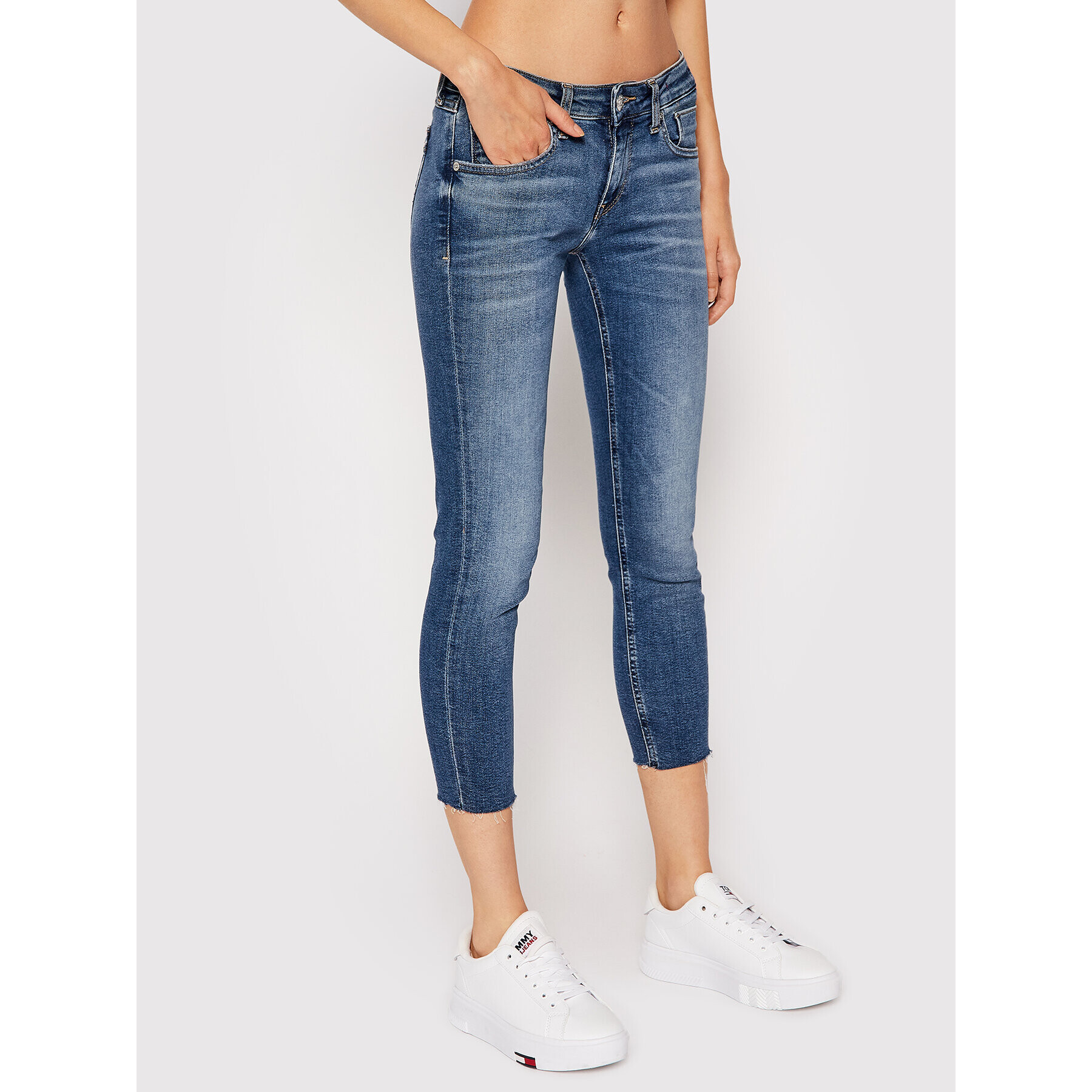 Tommy Jeans Farmer Scarlett DW0DW09469 Sötétkék Skinny Fit - Pepit.hu