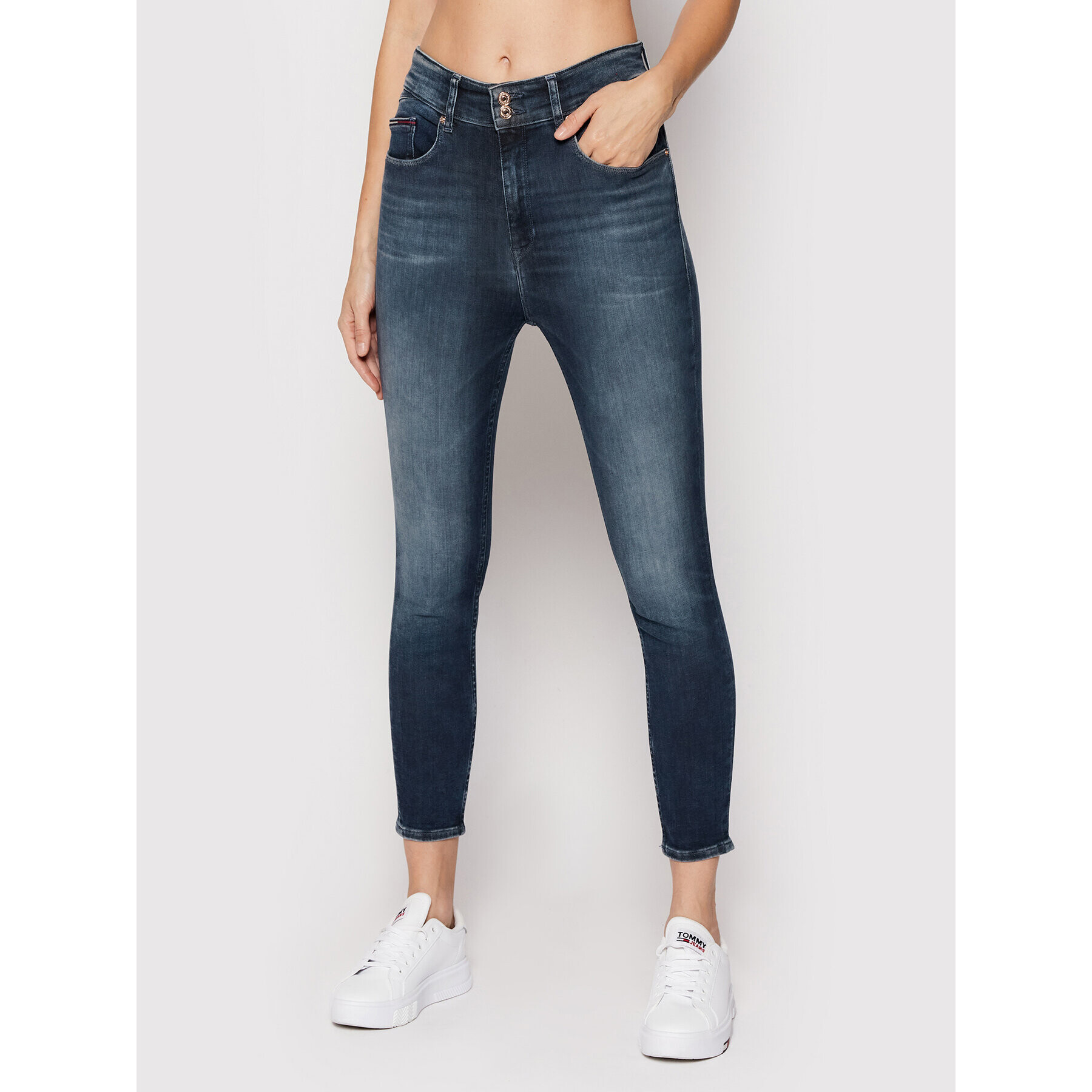 Tommy Jeans Farmer Shape DW0DW10875 Sötétkék Skinny Fit - Pepit.hu