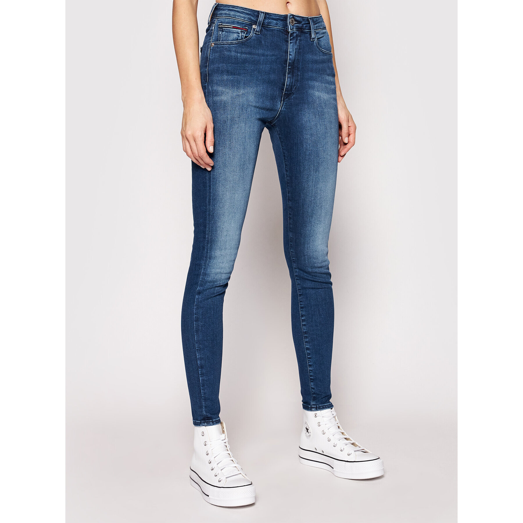 Tommy Jeans Farmer Sylvia DW0DW09215 Kék Super Skinny Fit - Pepit.hu