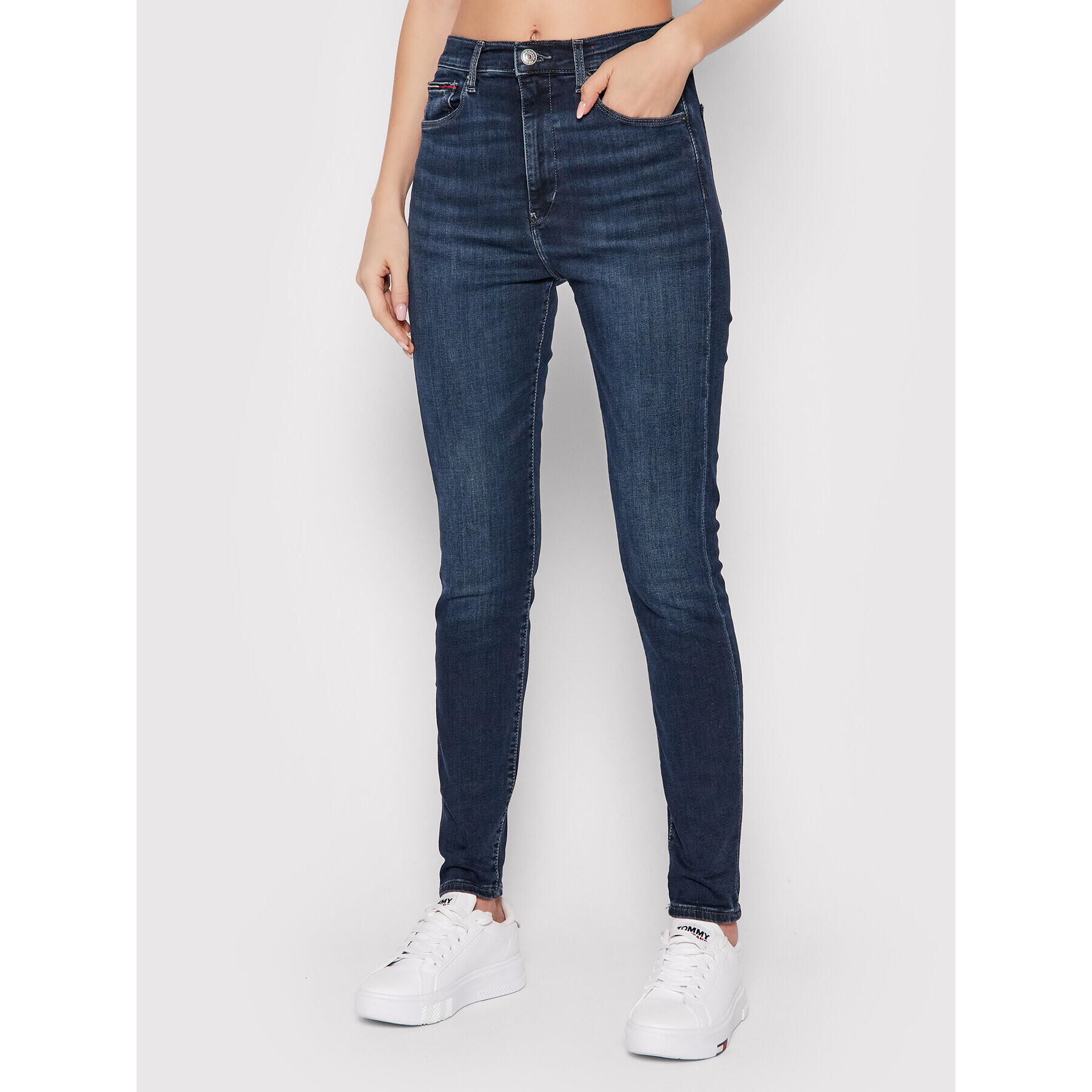 Tommy Jeans Farmer Sylvia DW0DW11581 Sötétkék Super Skinny Fit - Pepit.hu