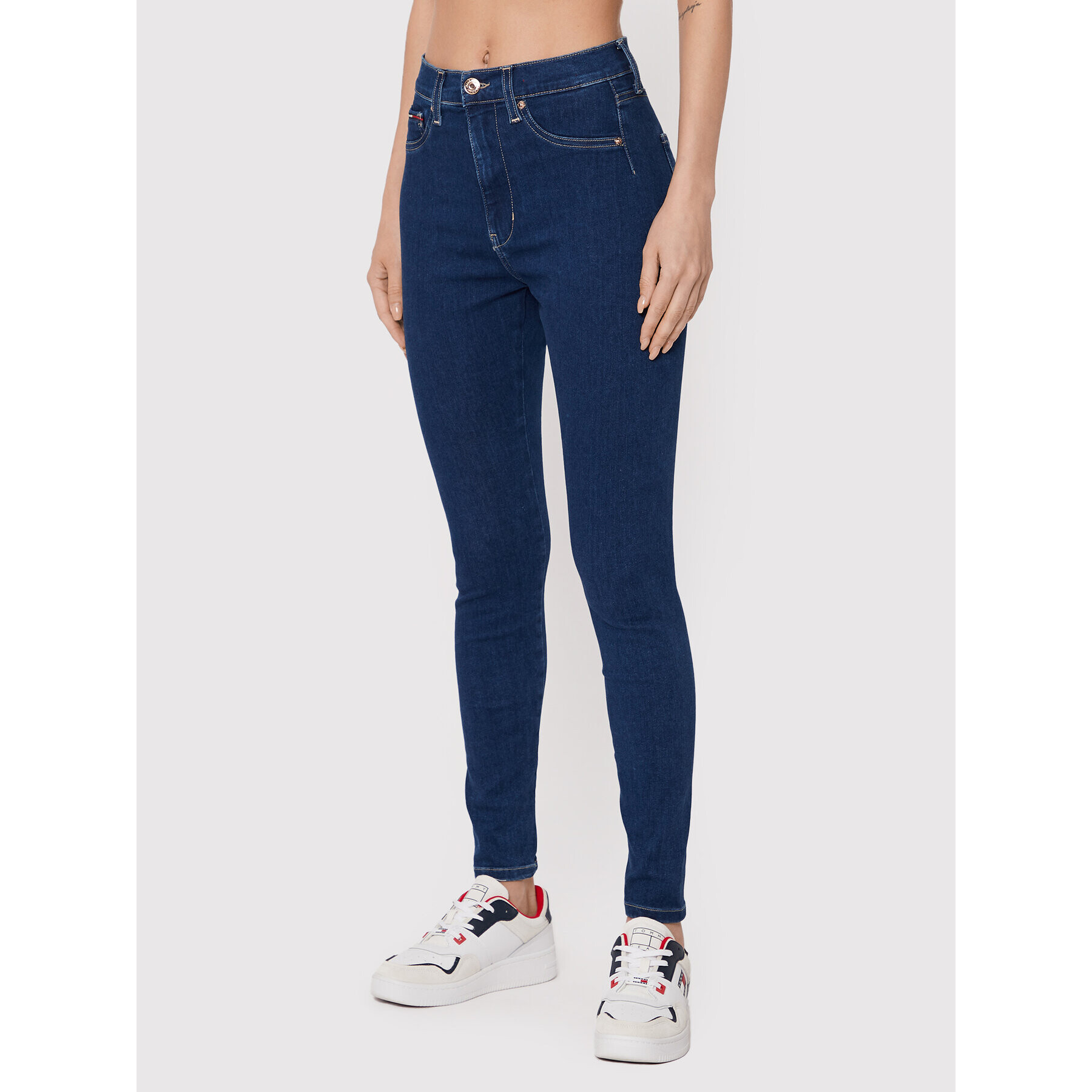 Tommy Jeans Farmer Sylvia DW0DW13165 Sötétkék Super Skinny Fit - Pepit.hu