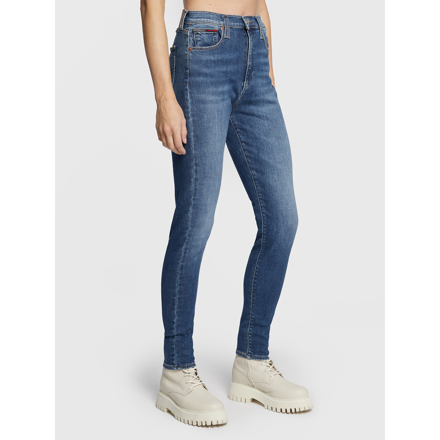 Tommy Jeans Farmer Sylvia DW0DW14090 Sötétkék Skinny Fit - Pepit.hu