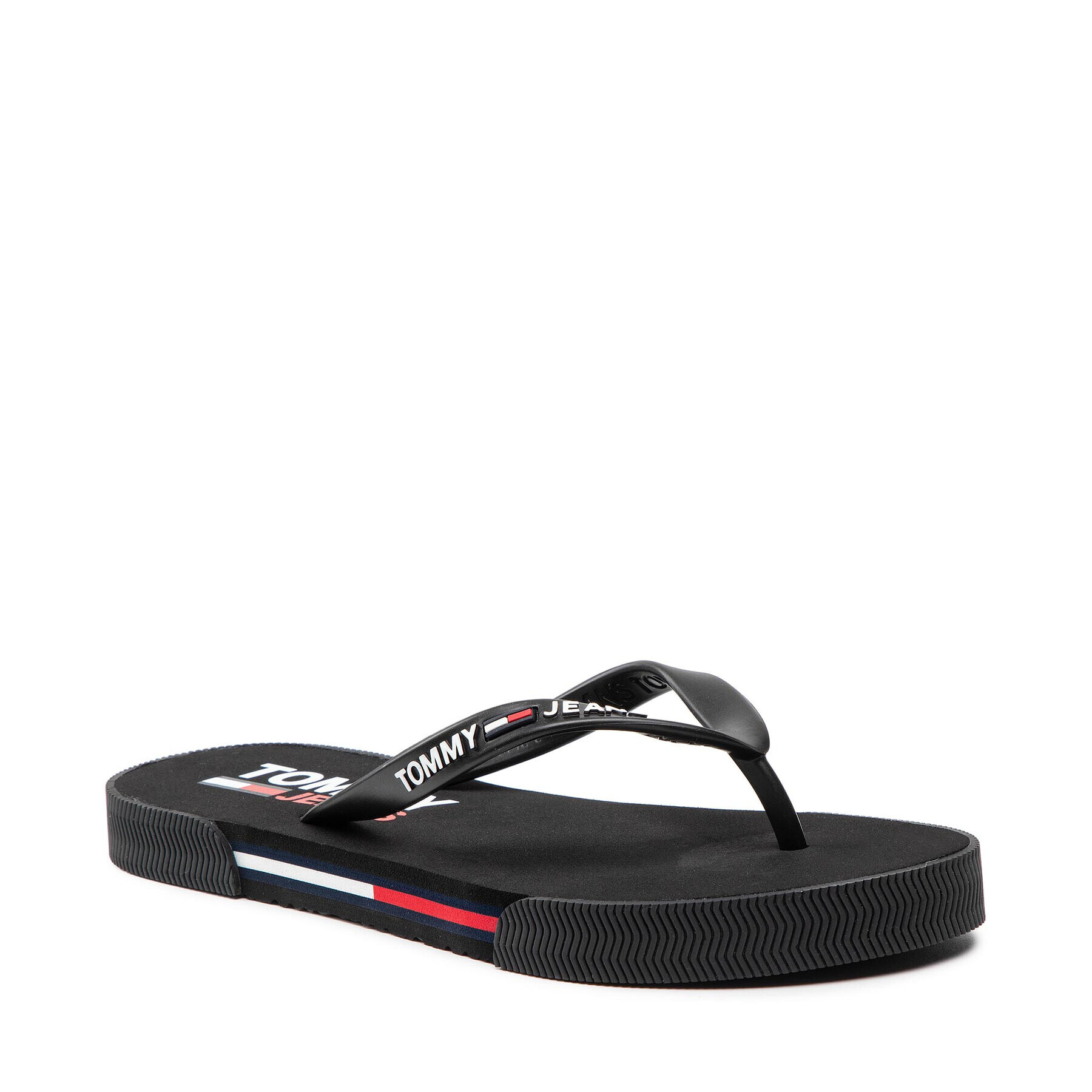 Tommy Jeans Flip-flops Essential Flat Beach Sandal EN0EN01433 Fekete - Pepit.hu