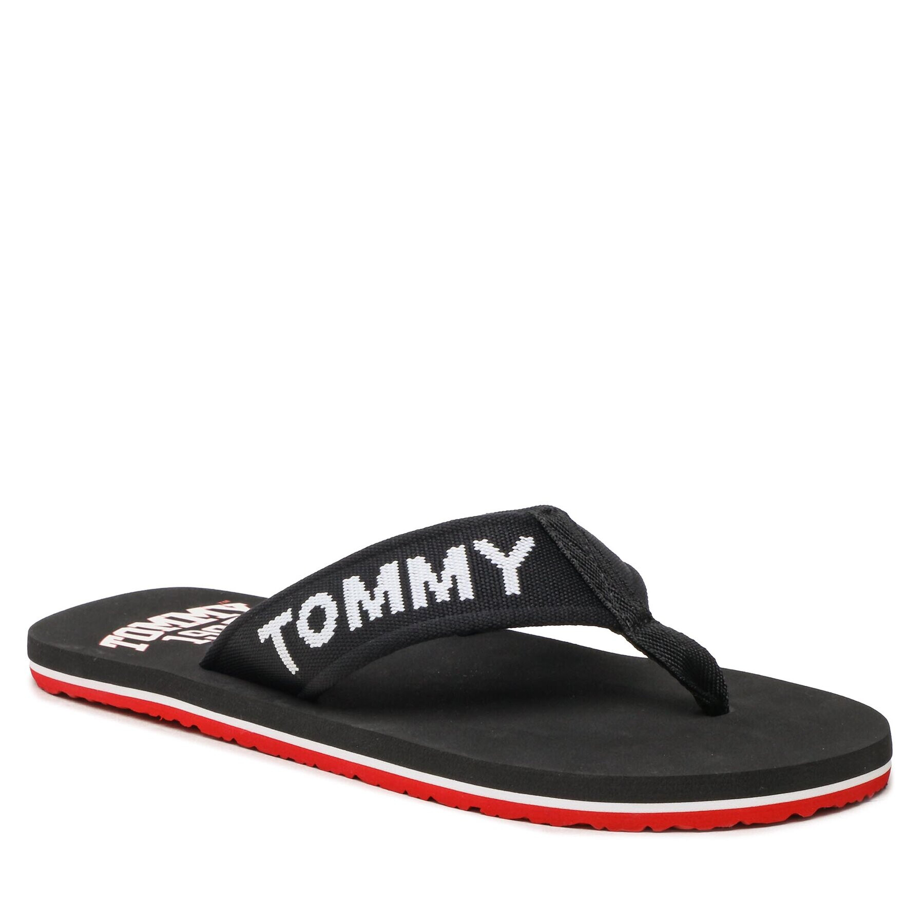 Tommy Jeans Flip-flops Flip Flop Logo Tape EM0EM01147 Fekete - Pepit.hu