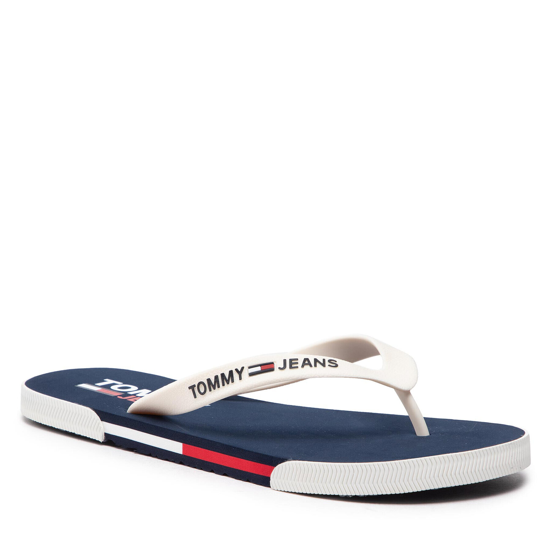 Tommy Jeans Flip-flops Mens Flag Beach Sandal EM0EM01032 Fehér - Pepit.hu