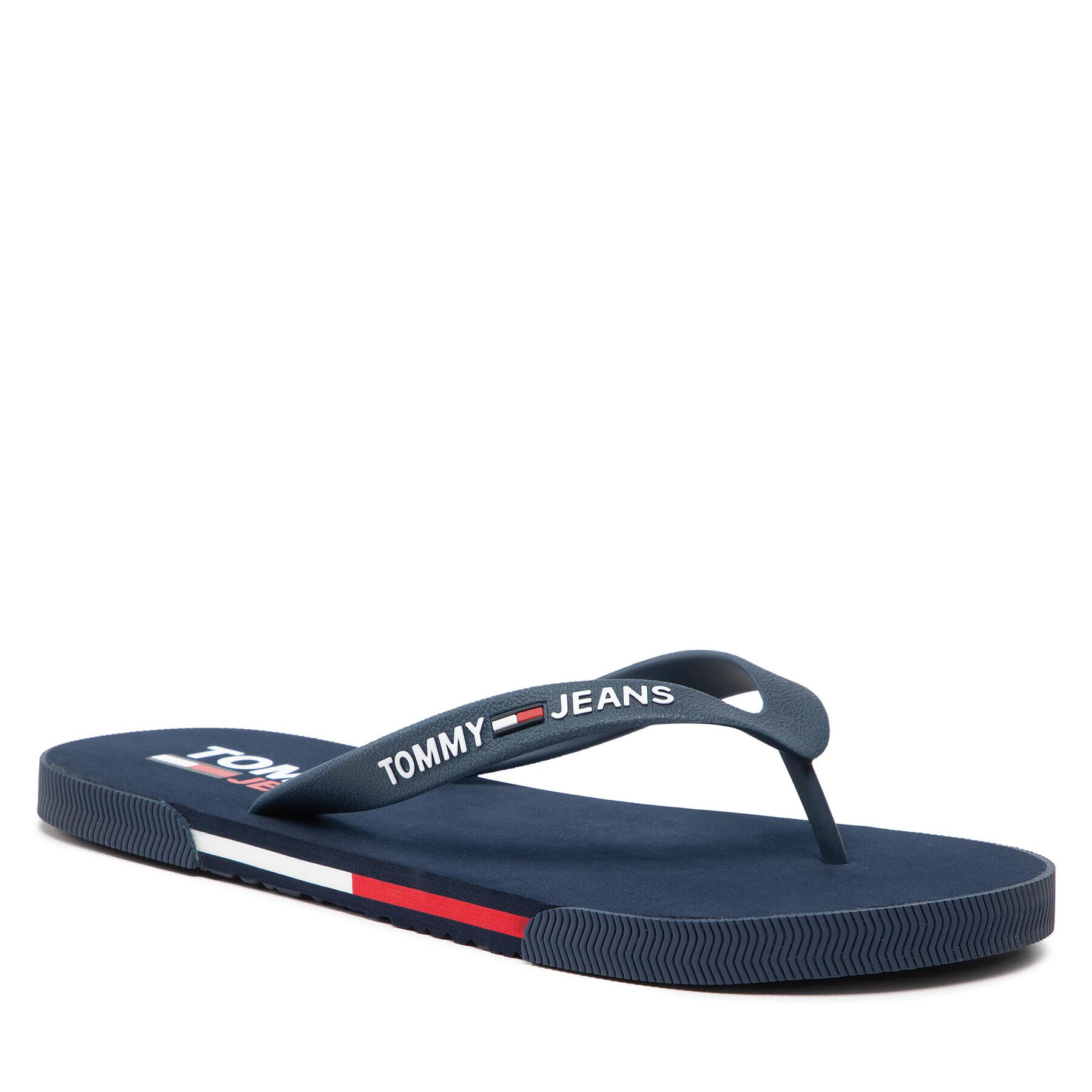 Tommy Jeans Flip-flops Mens Flag Beach Sandal EM0EM01032 Sötétkék - Pepit.hu